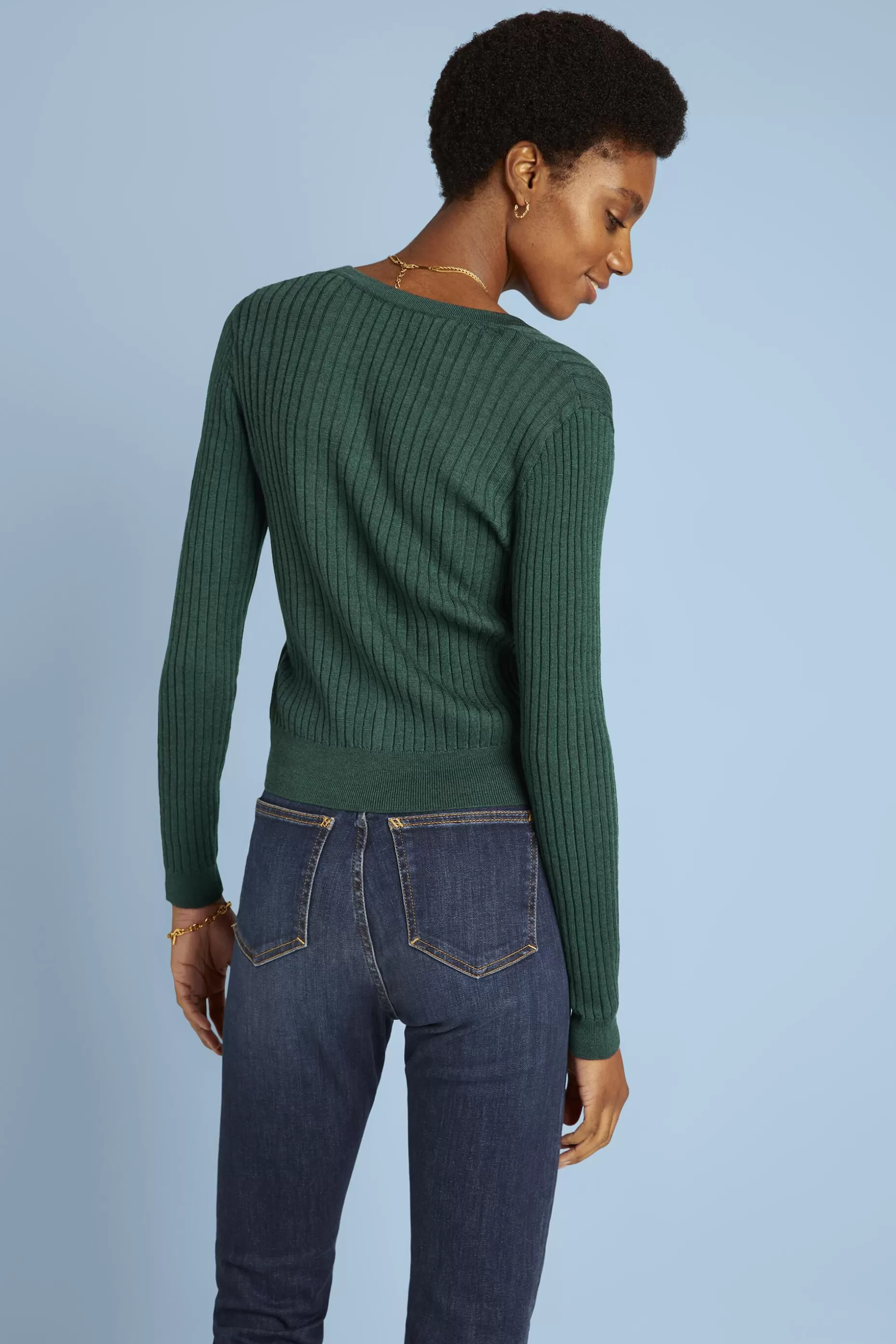 ESPRIT Ribbed Super Fine Merino Wool Cardigan at our Online Shop *Women Sweaters