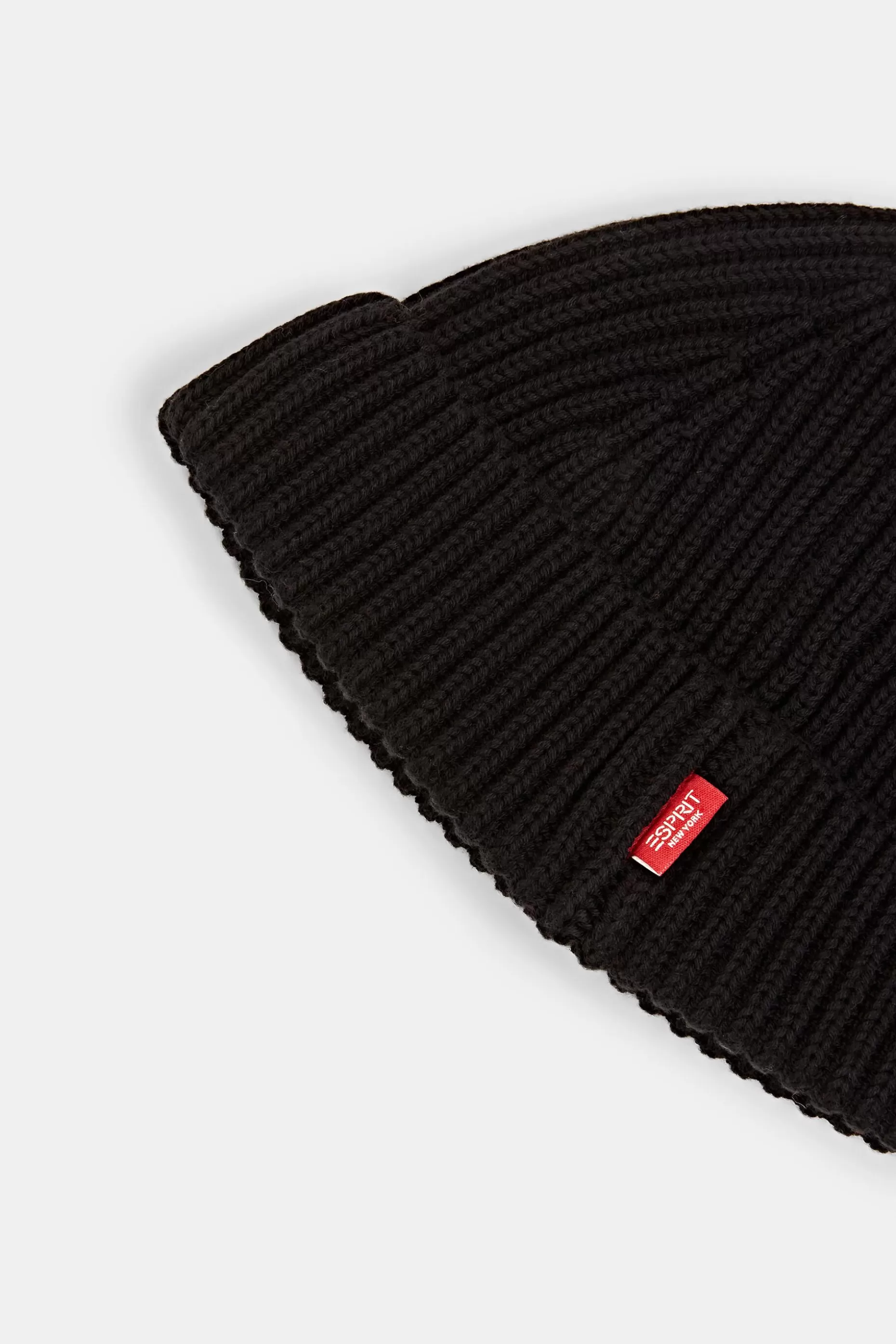 ESPRIT Rib-knit beanie, 100% cotton at our Online Shop *Men Hats