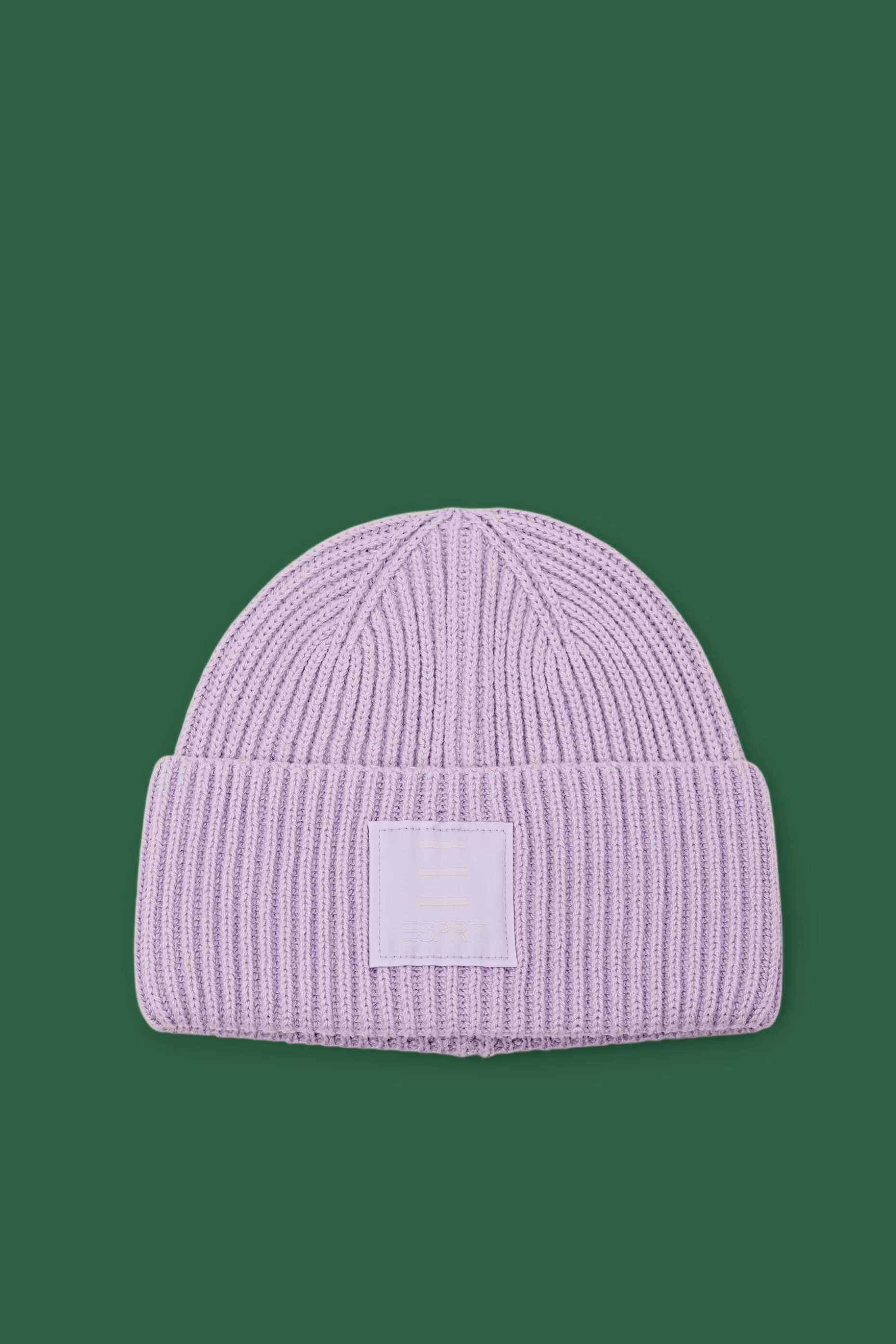 ESPRIT Rib-Knit Cotton Beanie at our Online Shop *Women Hats + Caps