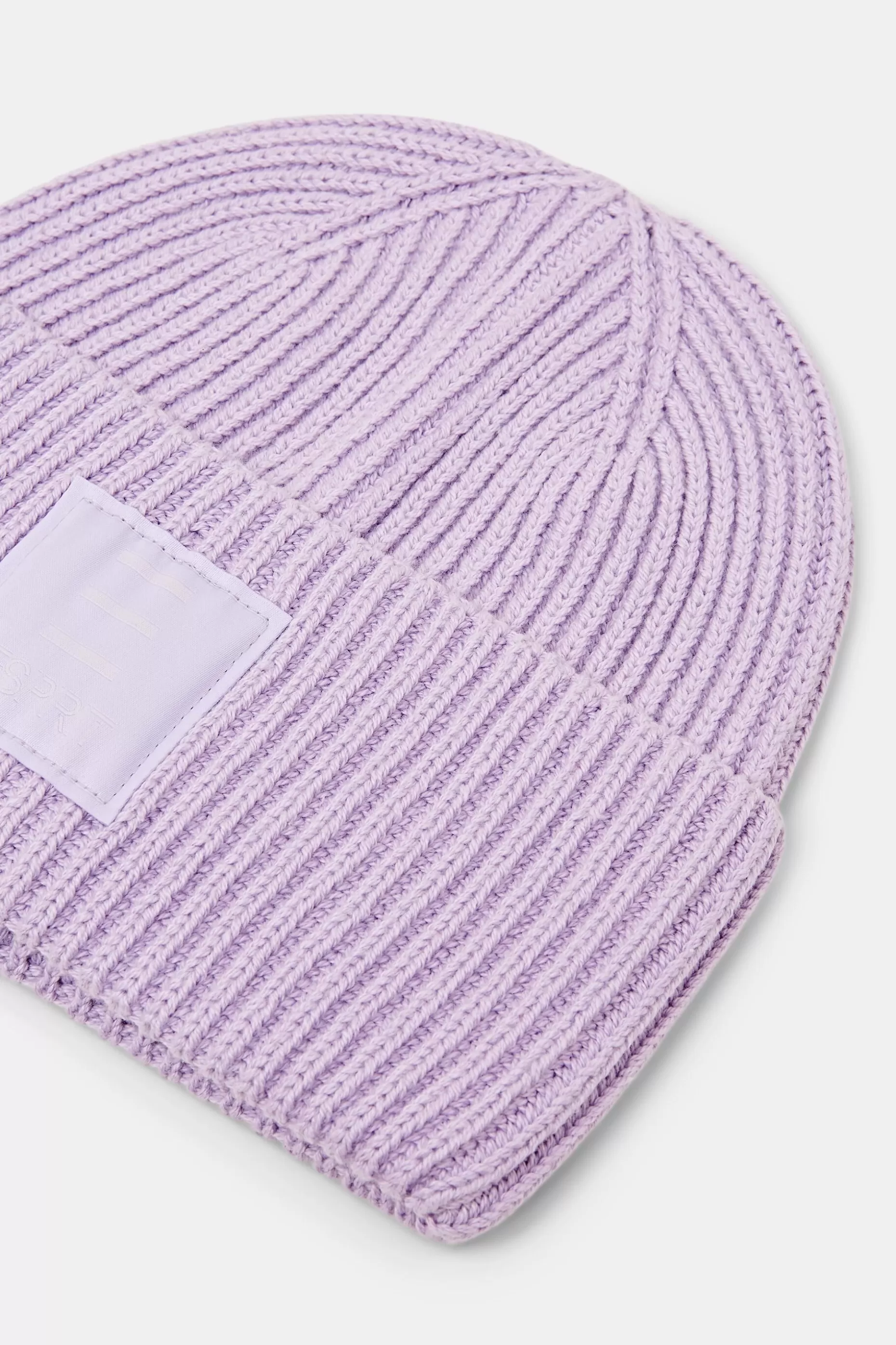 ESPRIT Rib-Knit Cotton Beanie at our Online Shop *Women Hats + Caps