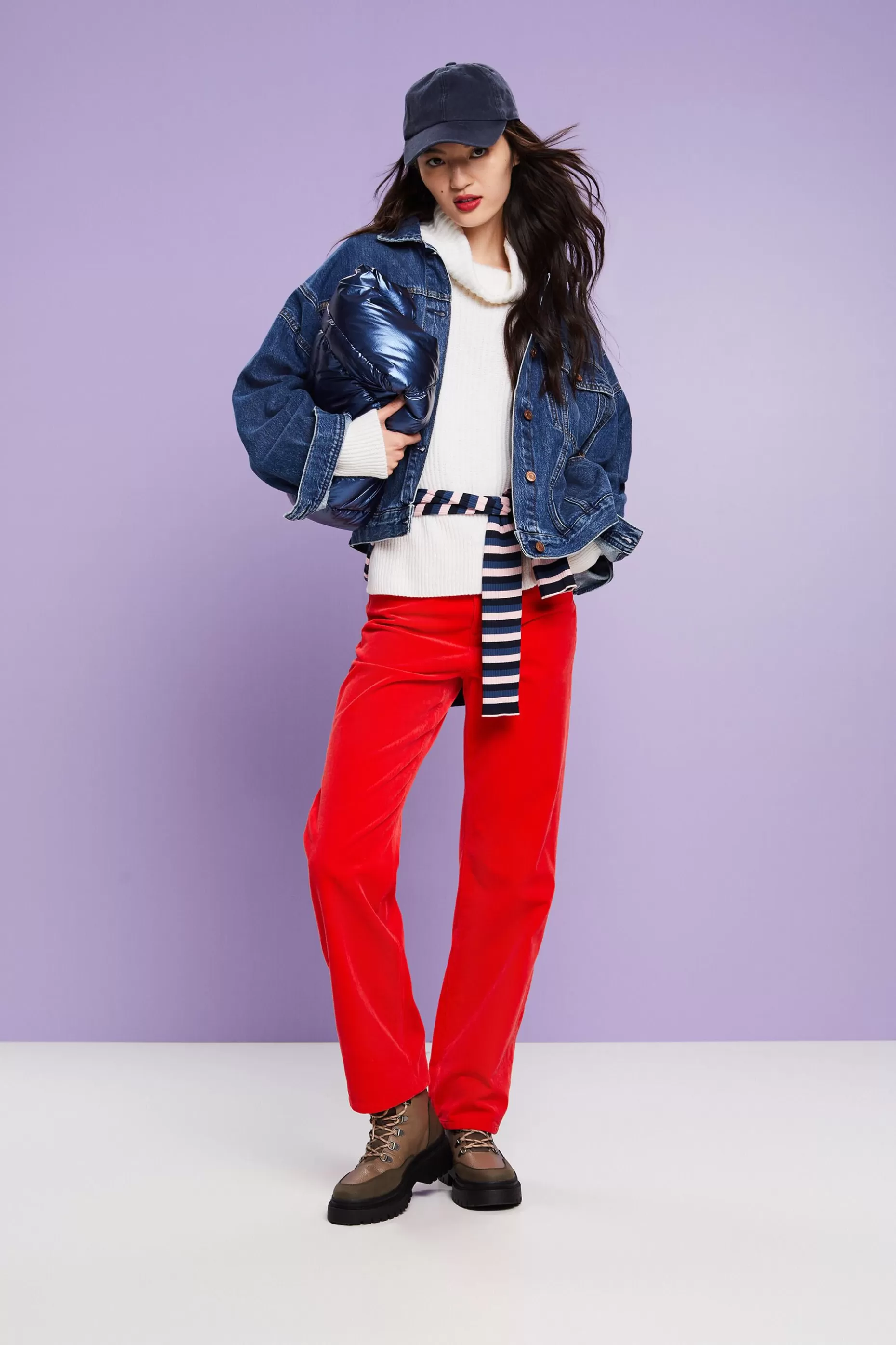 ESPRIT Rib-Knit Turtleneck Sweater at our Online Shop *Women Sweaters