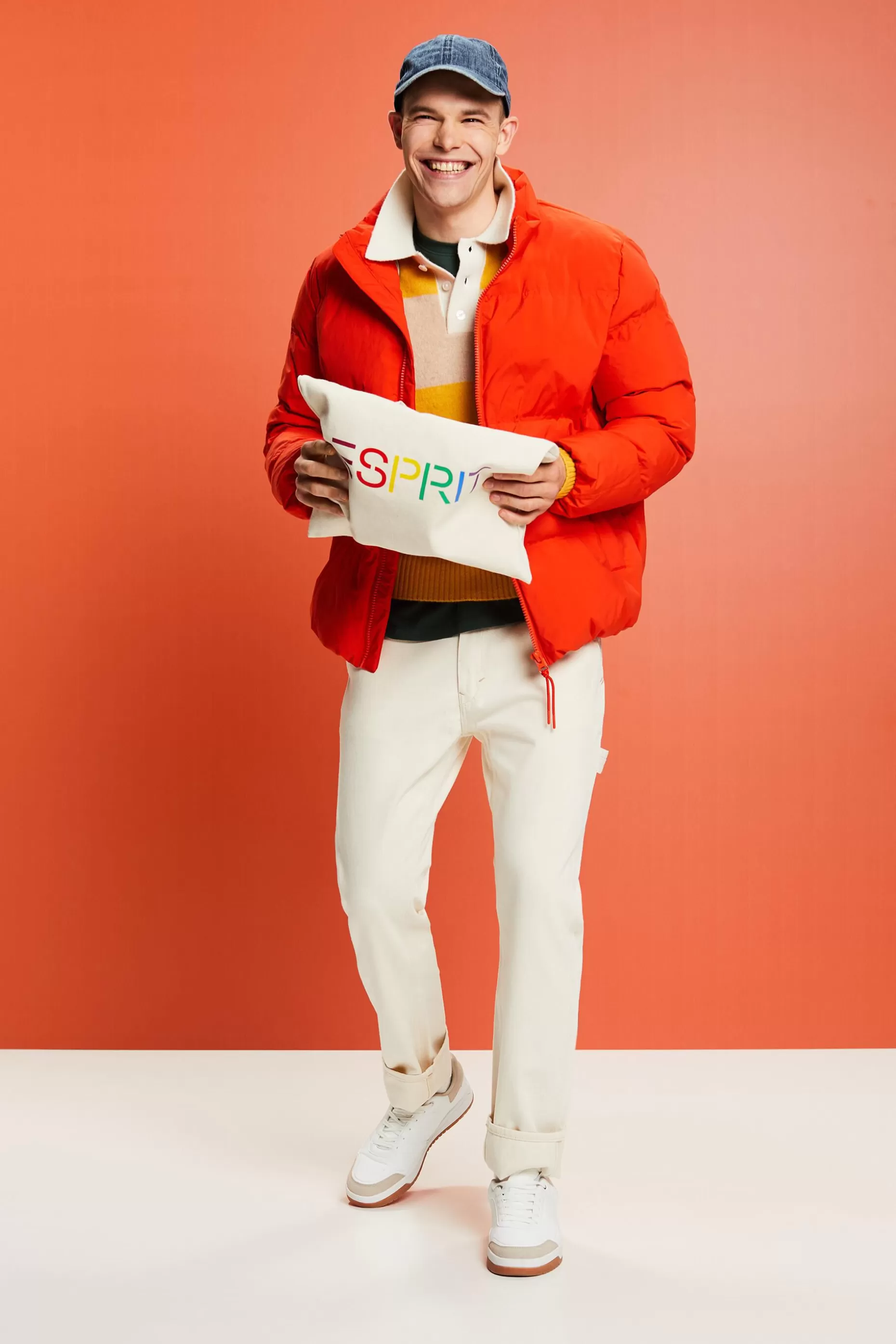 ESPRIT Rugby Stripe Cashmere Polo Sweater at our Online Shop *Men Premium Picks