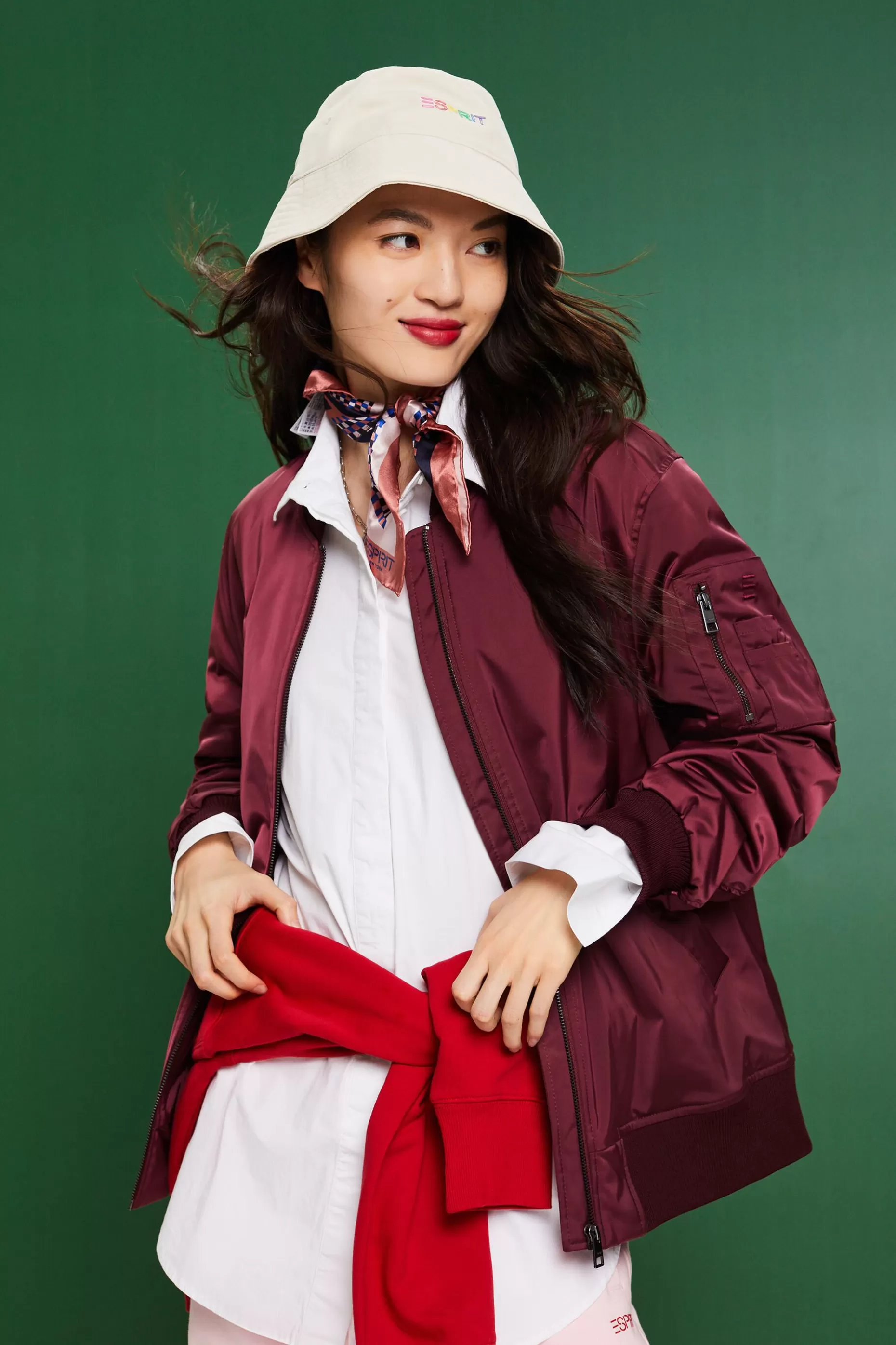 ESPRIT Satin Bomber Jacket at our Online Shop *Women Jackets + Coats