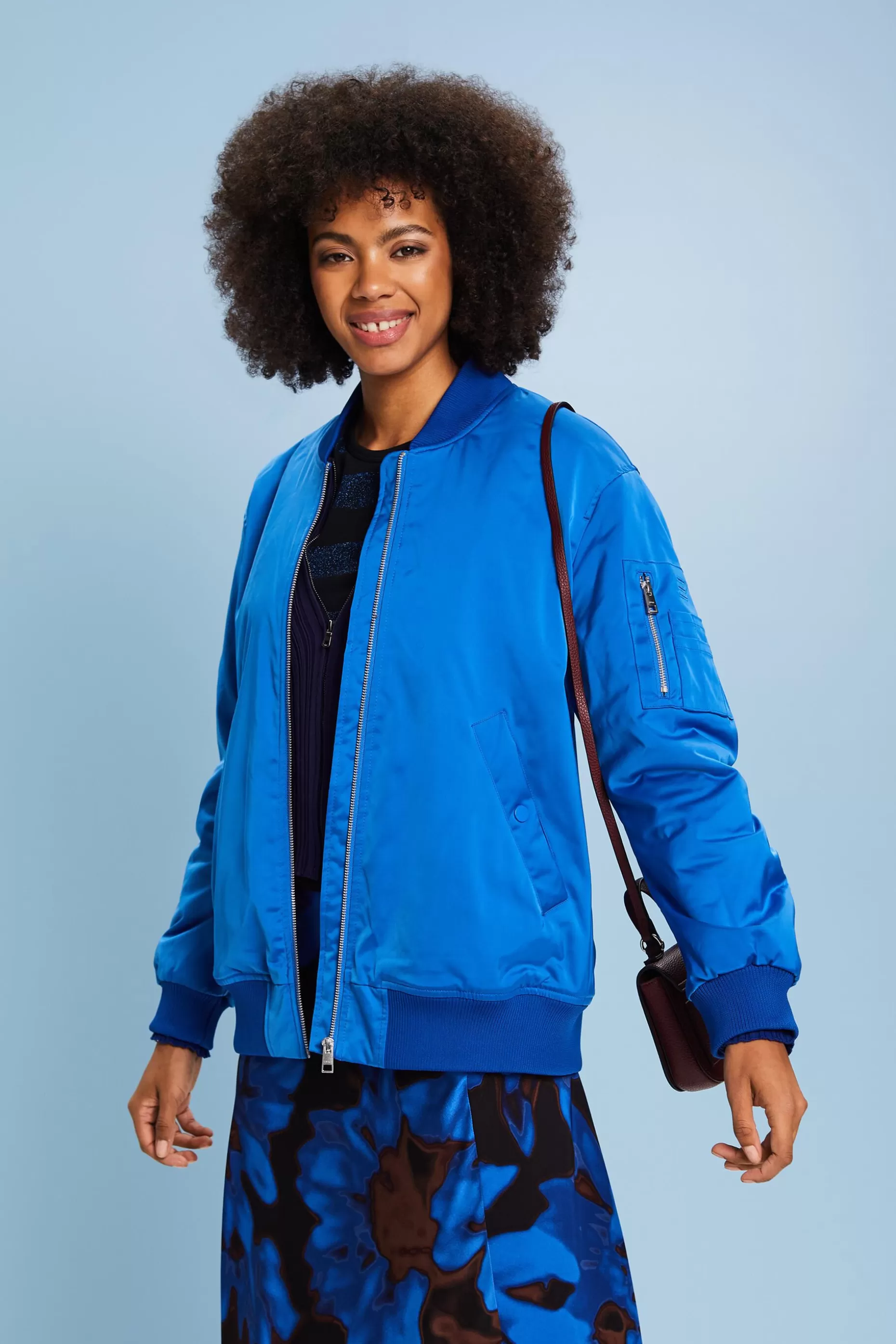 ESPRIT Satin Bomber Jacket at our Online Shop *Women Jackets + Coats