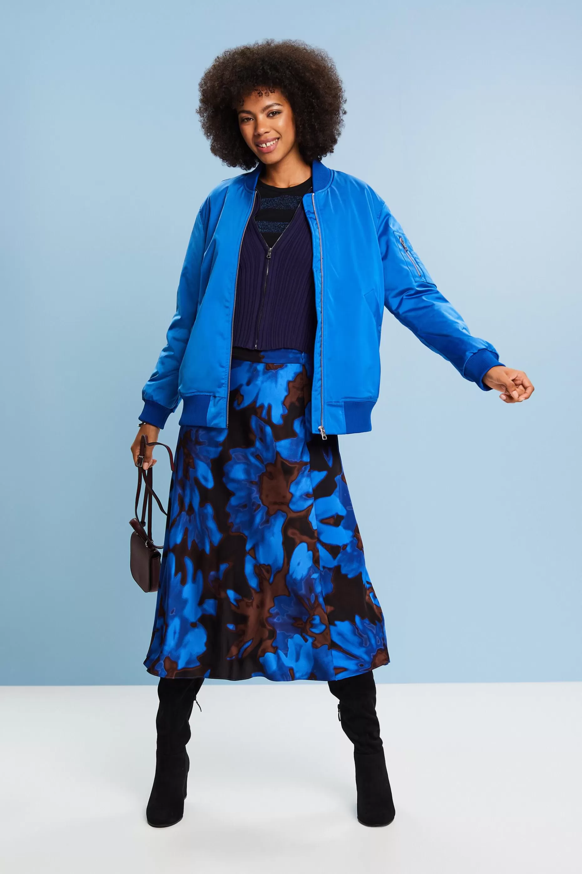 ESPRIT Satin Bomber Jacket at our Online Shop *Women Jackets + Coats