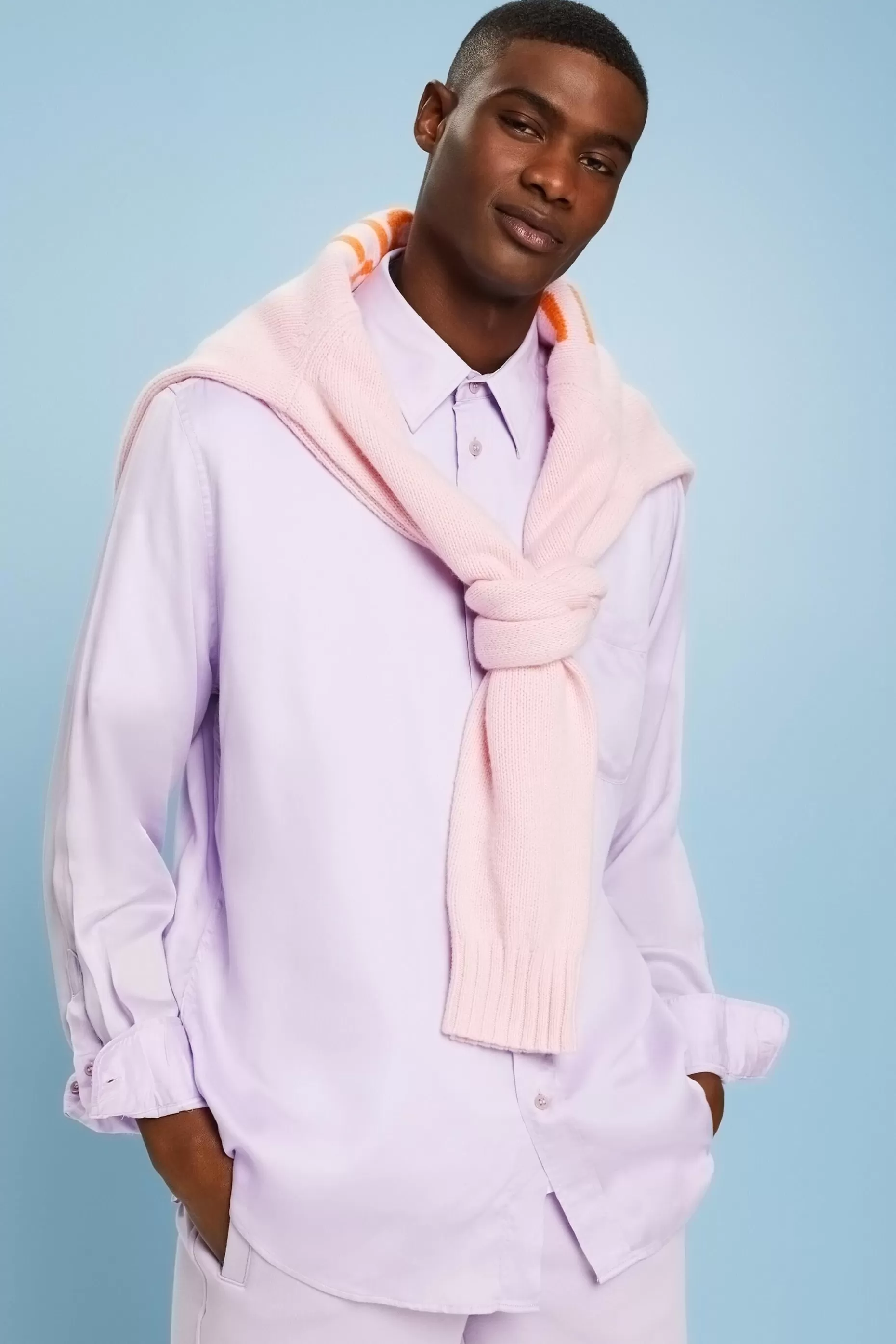ESPRIT Satin Longsleeve Shirt at our Online Shop *Men Premium Picks