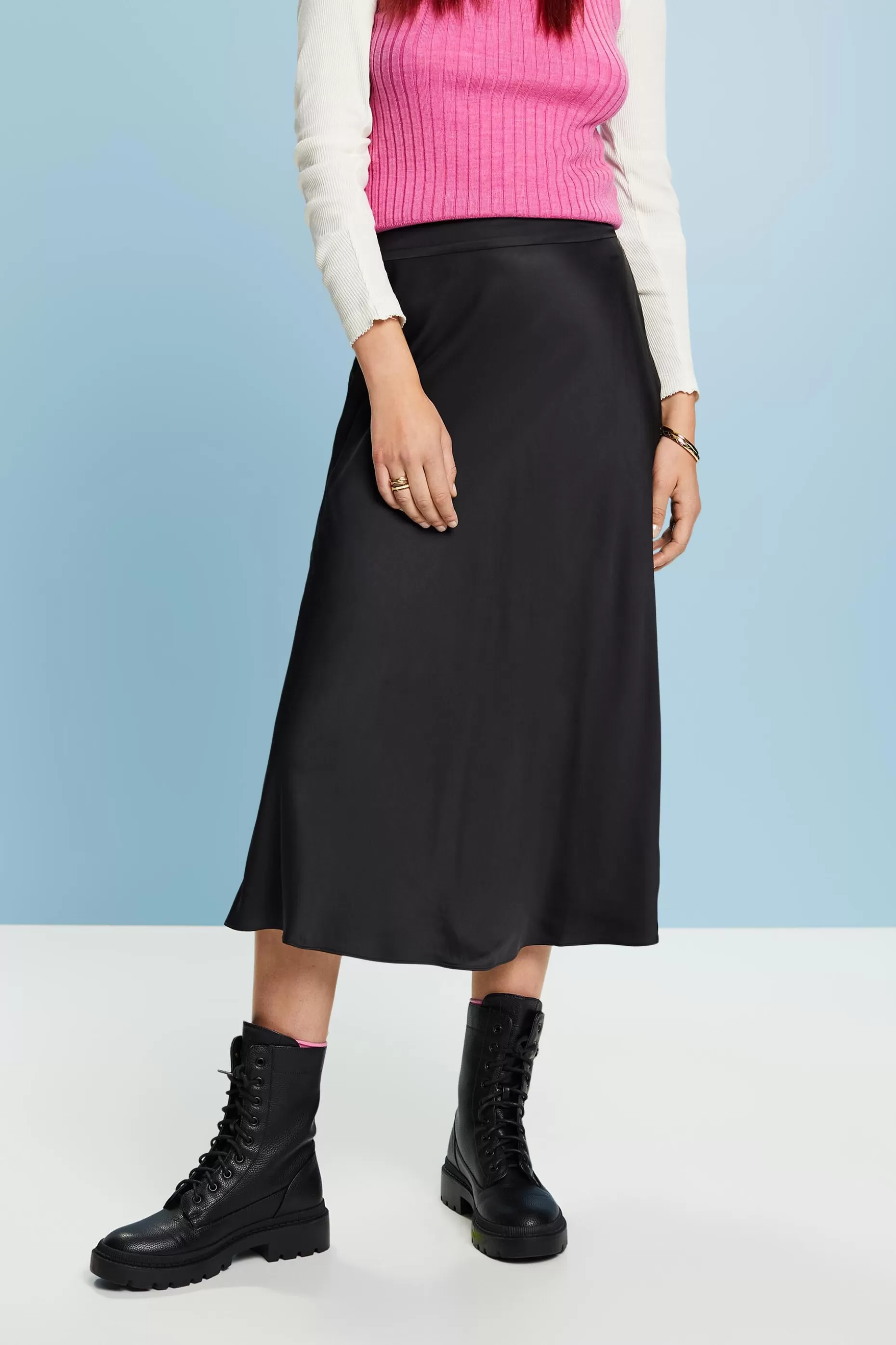 ESPRIT Satin Midi Skirt at our Online Shop *Women Skirts + Shorts