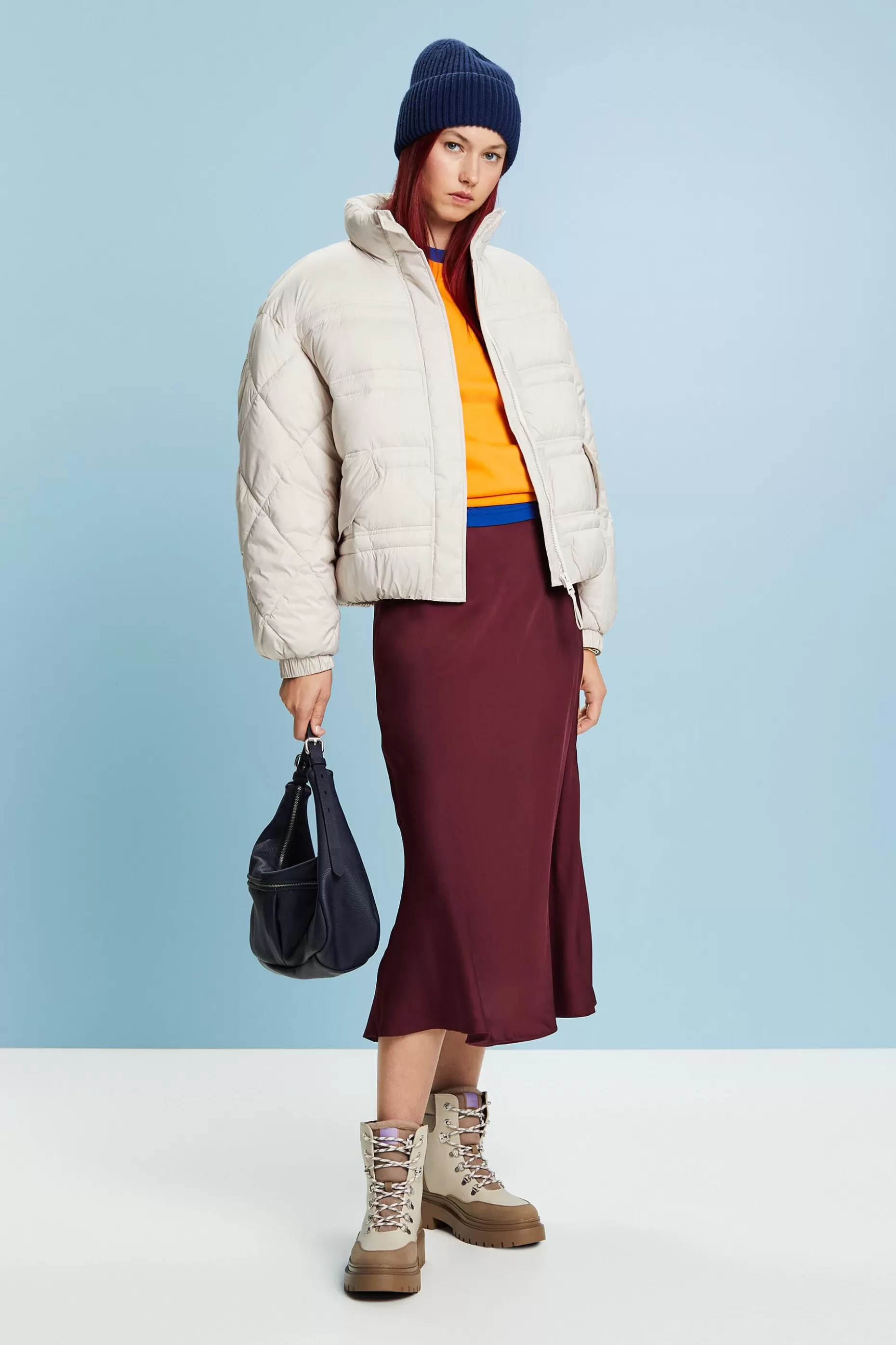 ESPRIT Satin Midi Skirt at our Online Shop *Women Skirts + Shorts