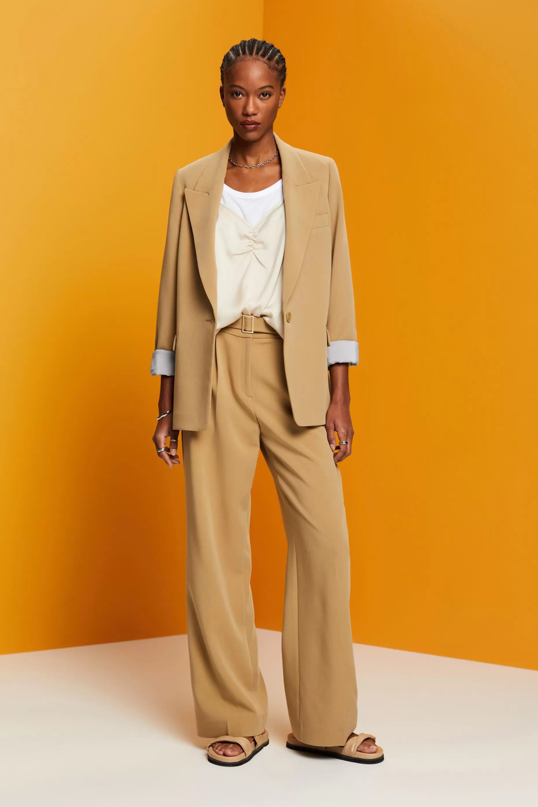 ESPRIT Satin strappy top at our Online Shop *Women Shirts + Blouses