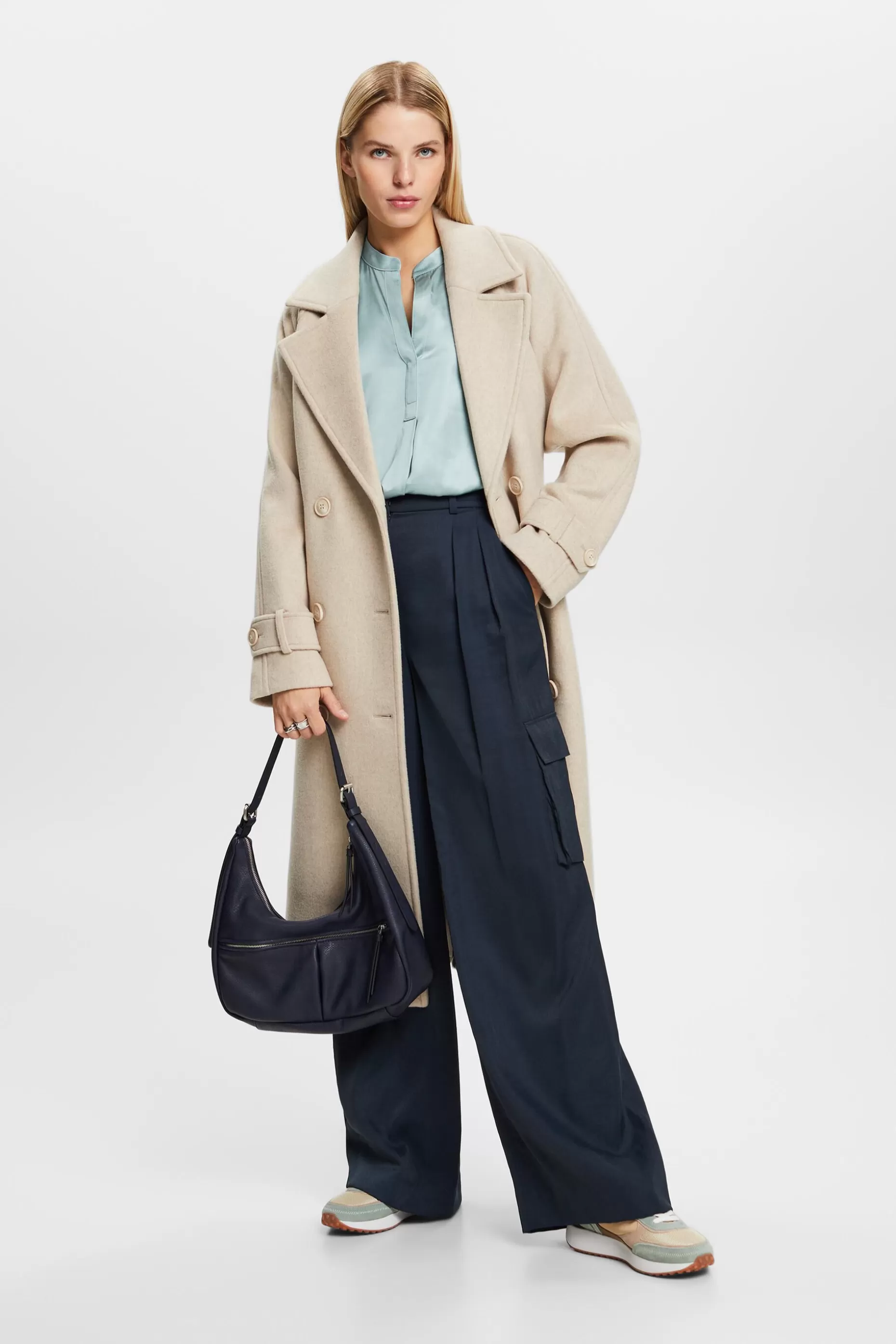 ESPRIT Satin V-Neck Blouse at our Online Shop *Women Shirts + Blouses