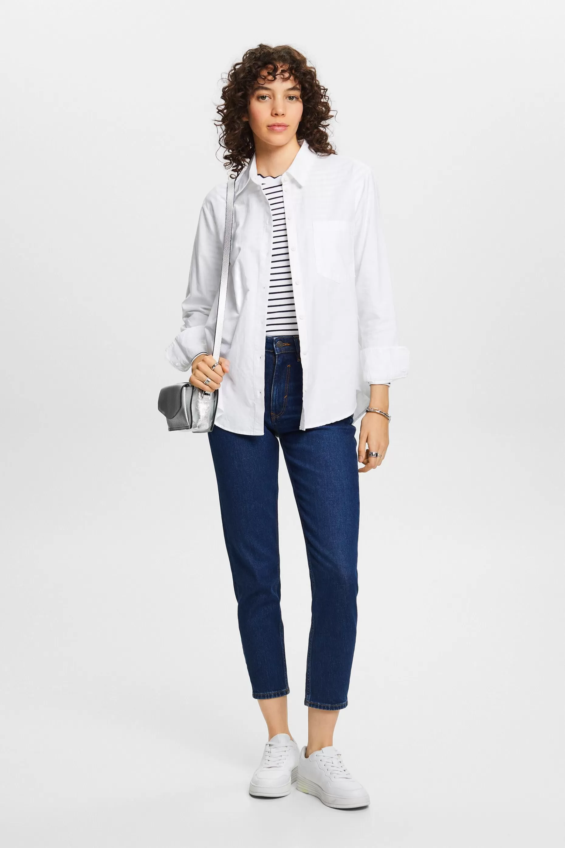 ESPRIT Scallop-Trim Cotton Jersey Top at our Online Shop *Women Tops