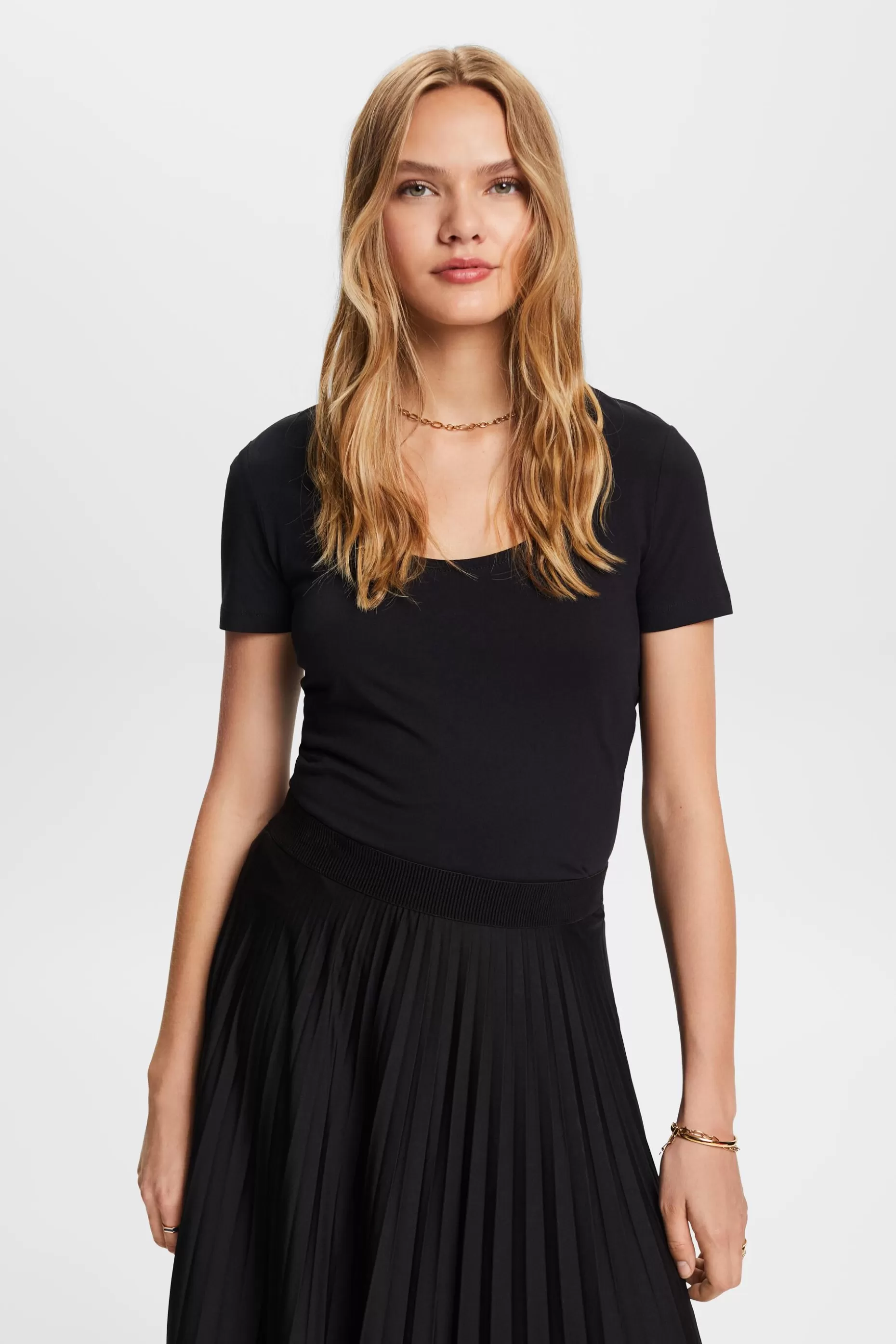 ESPRIT Scoop Neck T-Shirt at our Online Shop *Women T-Shirts + Tops