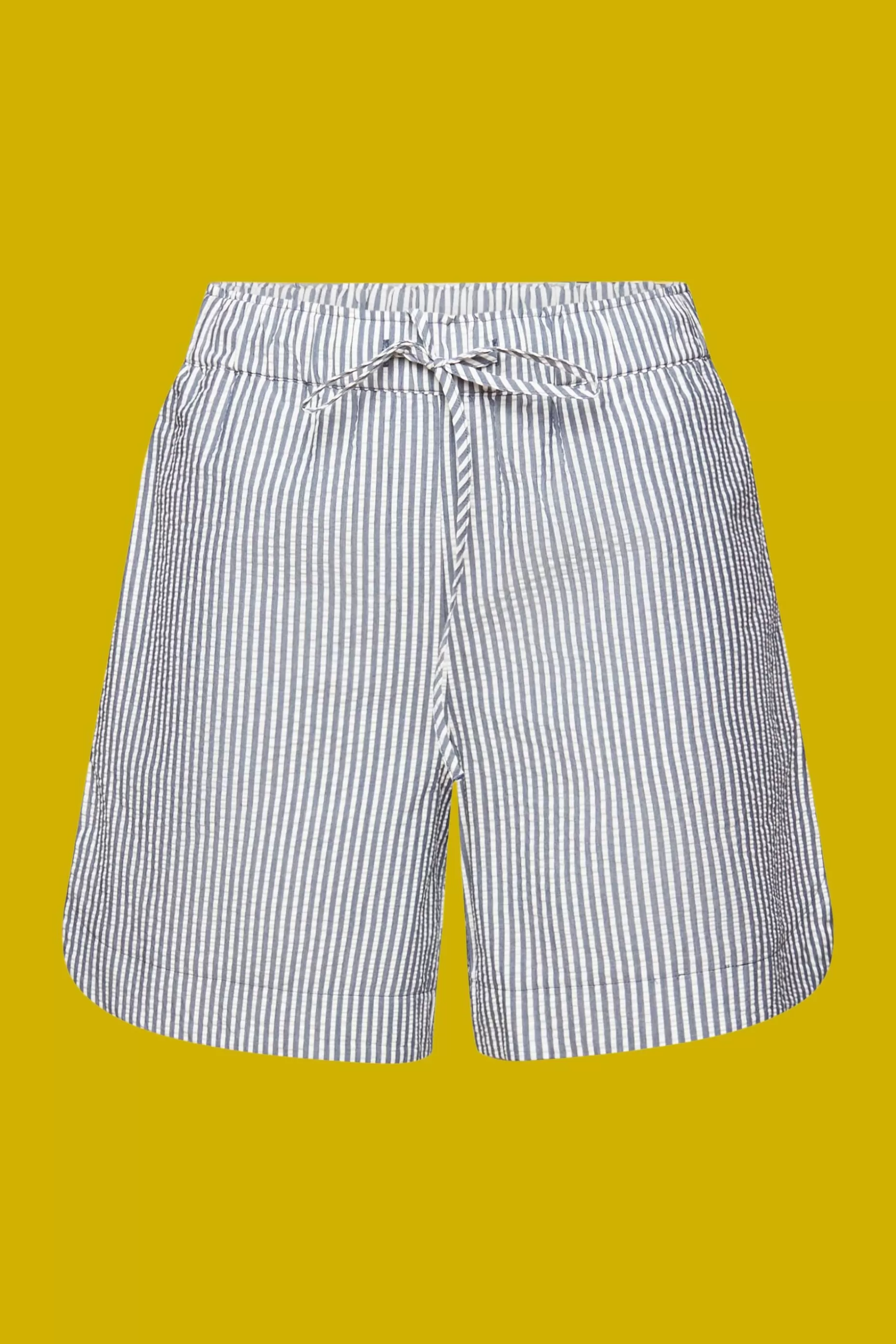 ESPRIT Seersucker shorts with stripes, 100% cotton at our Online Shop *Women Skirts + Shorts