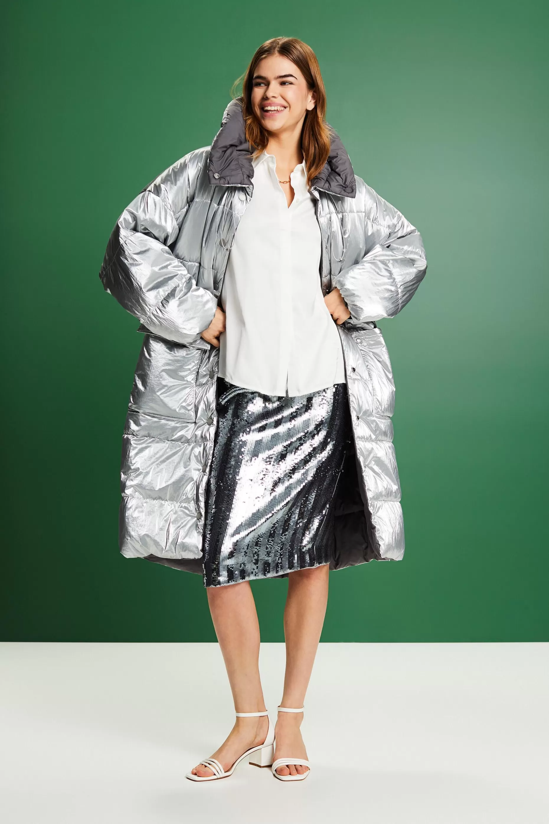 ESPRIT Sequin Midi Skirt at our Online Shop *Women Skirts + Shorts