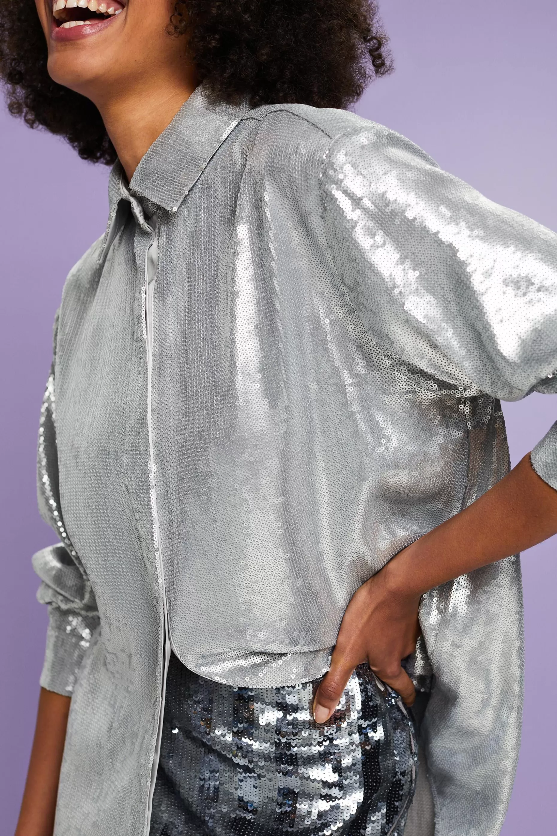 ESPRIT Sequin Shirt Blouse at our Online Shop *Women Shirts + Blouses