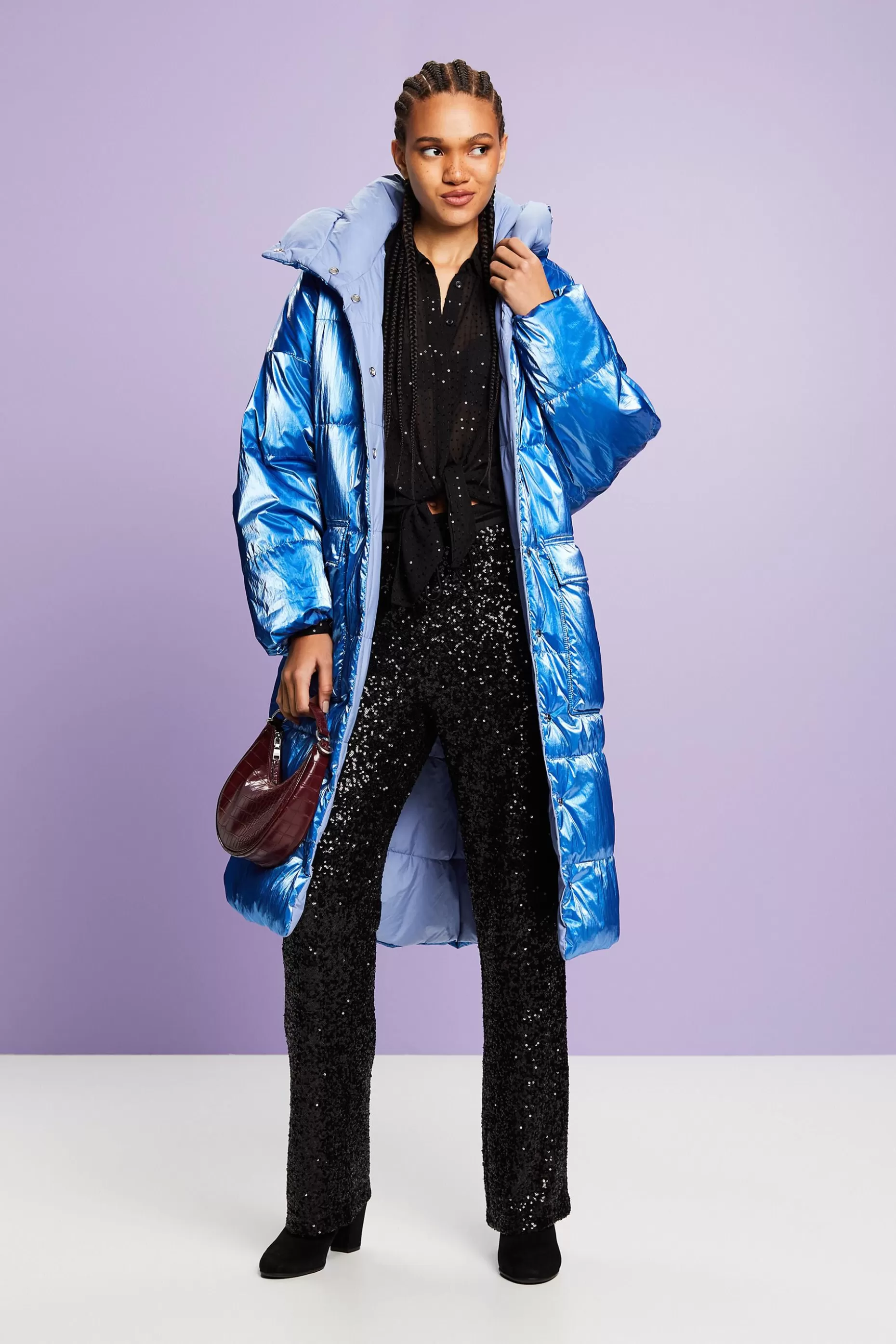 ESPRIT Sequined Chiffon Shirt at our Online Shop *Women Shirts + Blouses