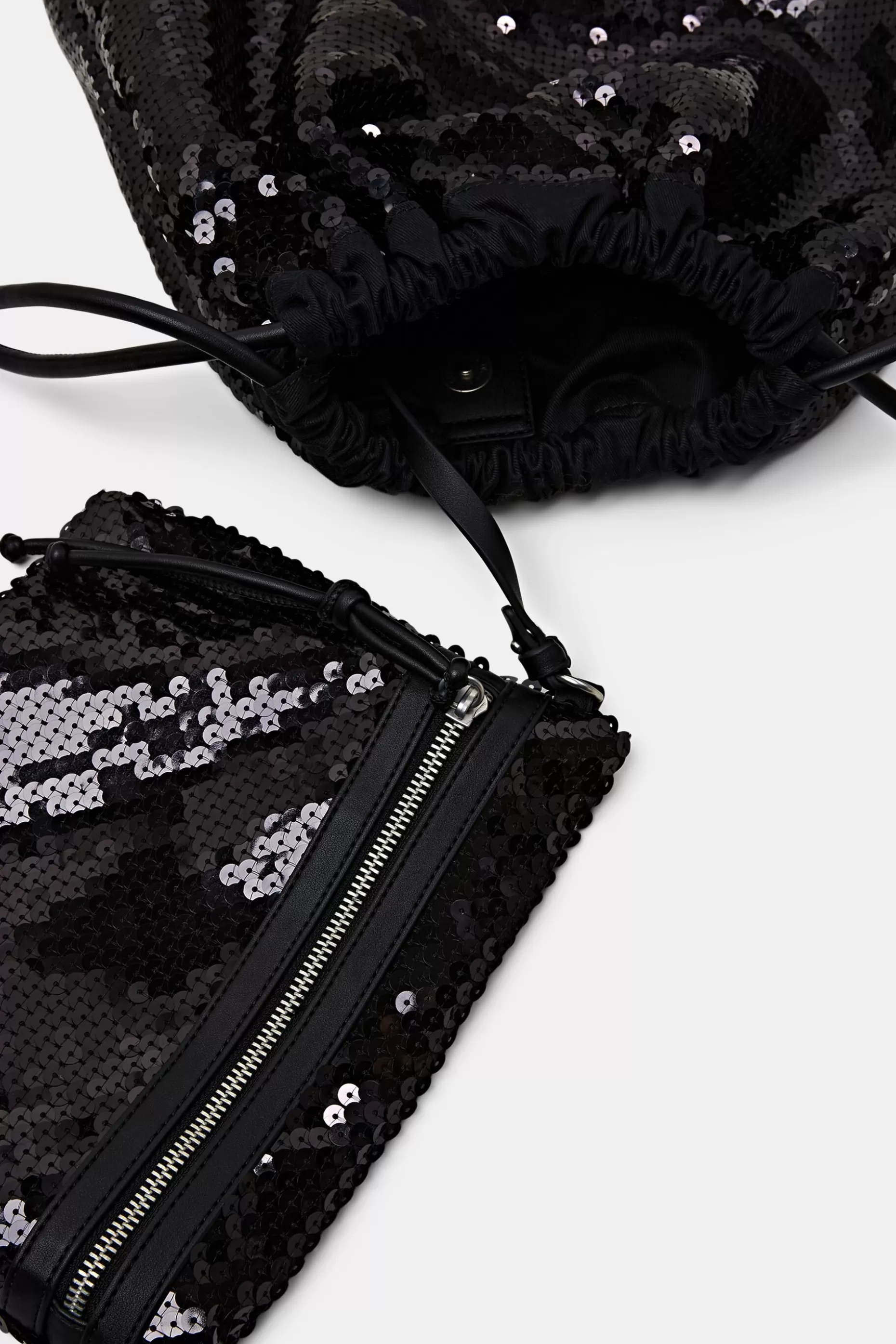 ESPRIT Sequined Drawstring Backpack at our Online Shop *Women Bags
