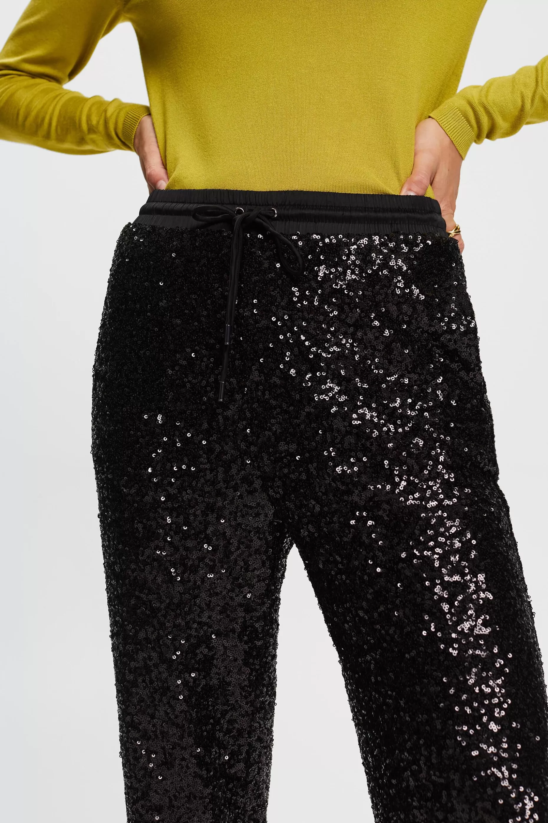 ESPRIT Sequined Satin Wide Leg Pants at our Online Shop * Sale Under $50