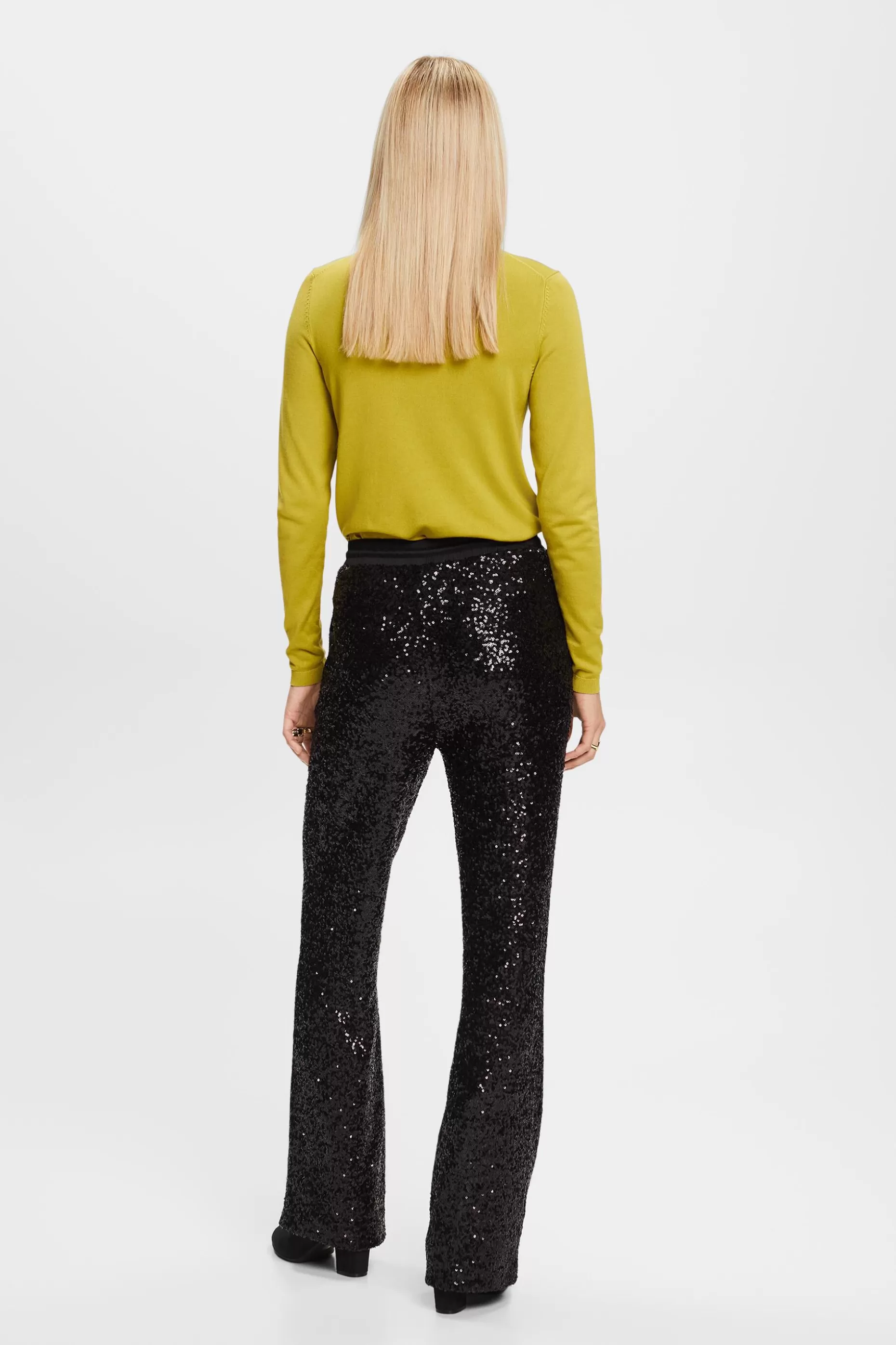 ESPRIT Sequined Satin Wide Leg Pants at our Online Shop *Women Pants + Joggers