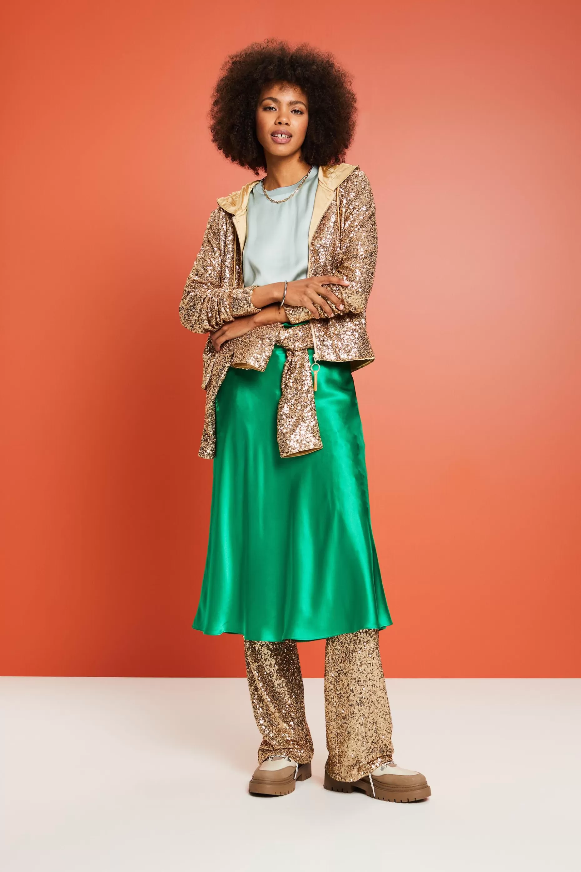 ESPRIT Sequined Zip-Up Hoodie at our Online Shop * Sale Under $75