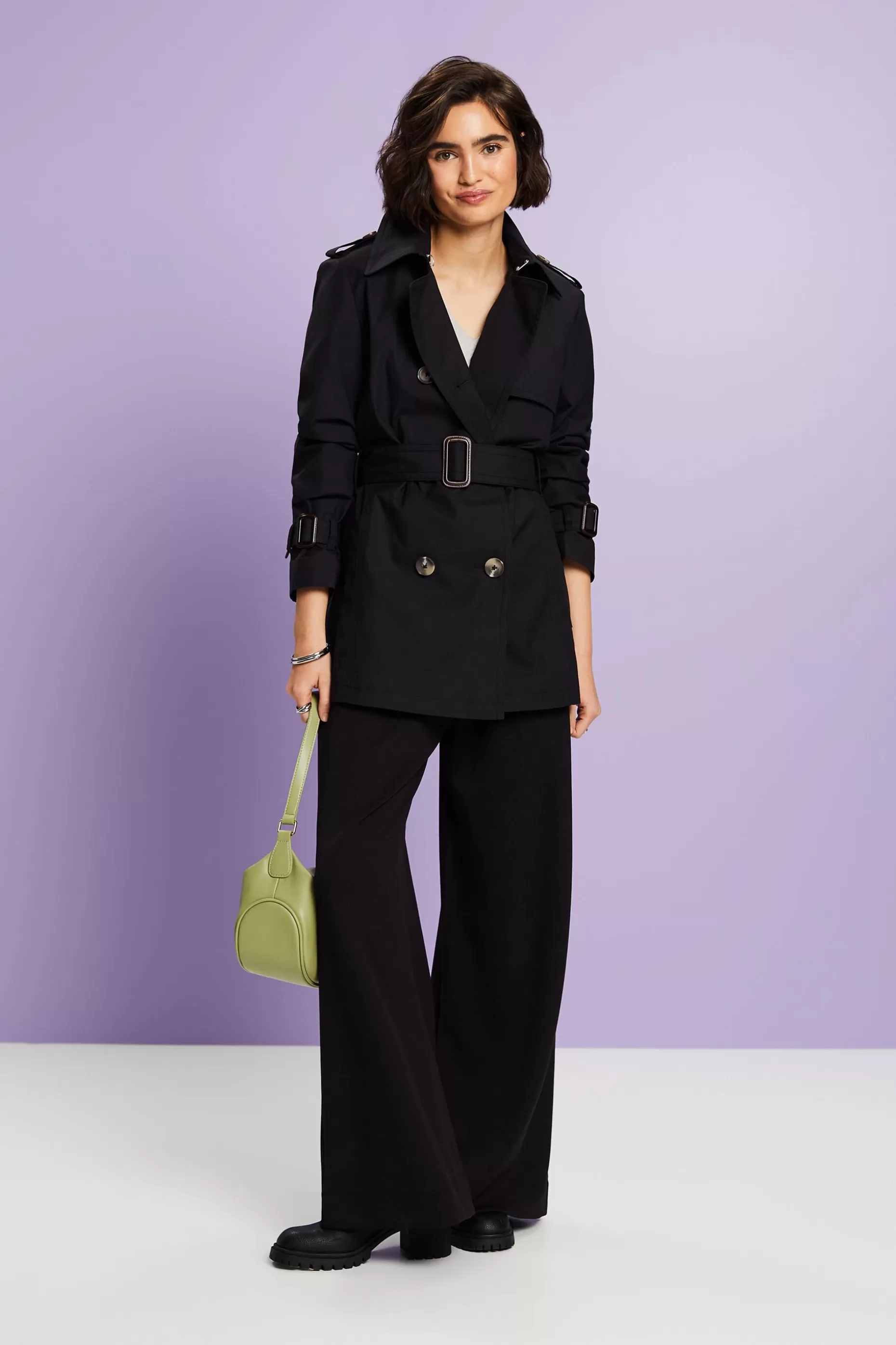 ESPRIT Short Double-Breasted Trench Coat at our Online Shop *Women Jackets + Coats