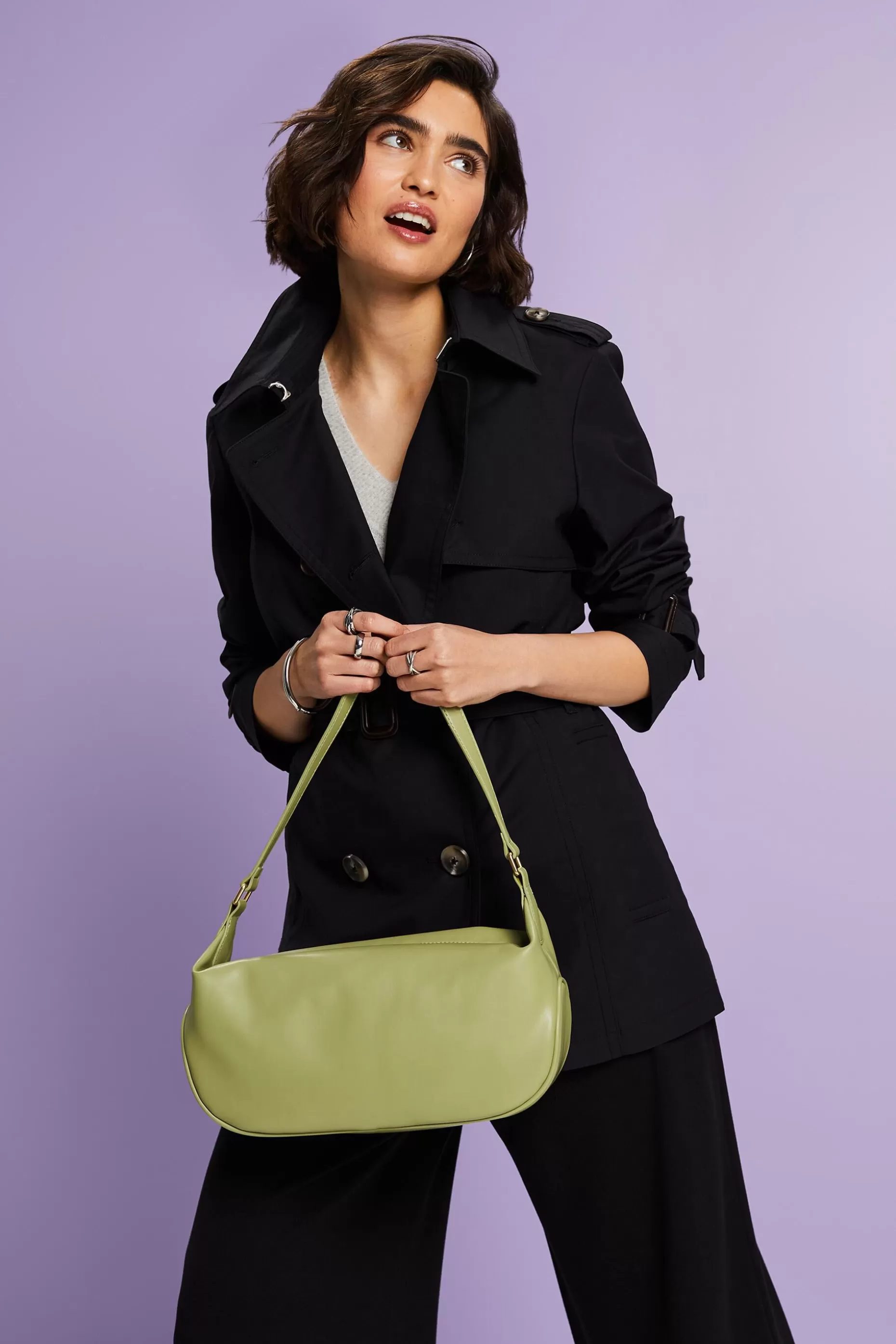 ESPRIT Short Double-Breasted Trench Coat at our Online Shop *Women Jackets + Coats
