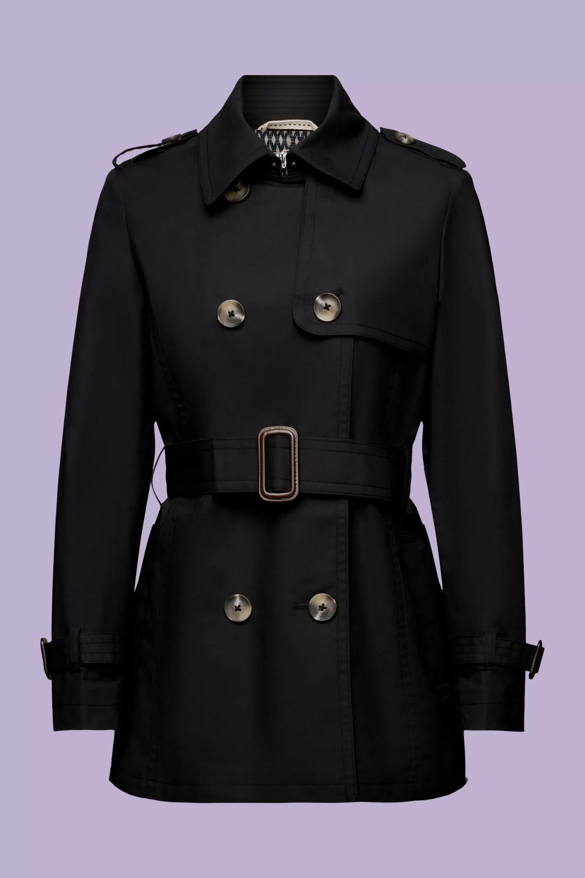 ESPRIT Short Double-Breasted Trench Coat at our Online Shop *Women Jackets + Coats