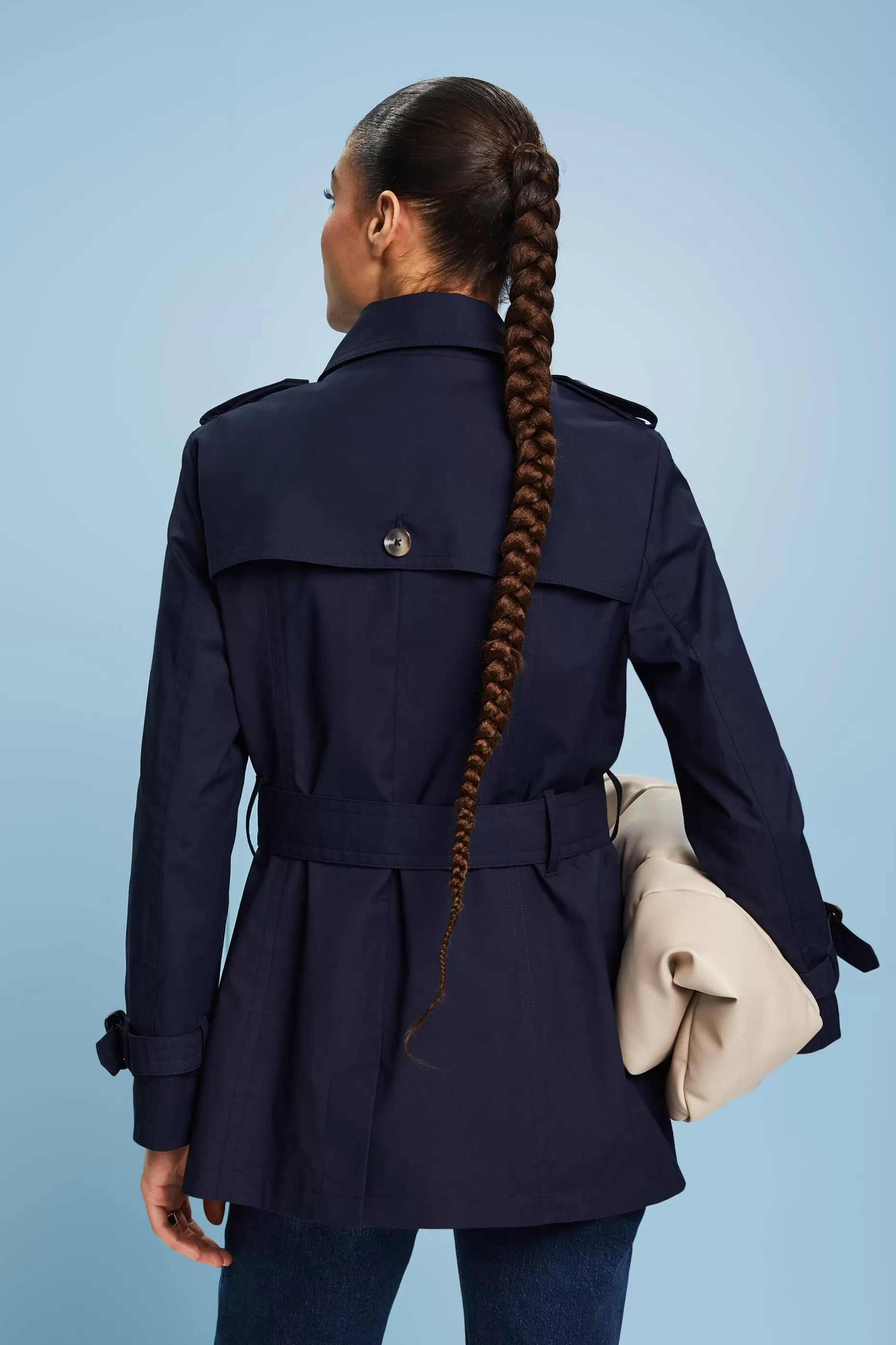 ESPRIT Short Double-Breasted Trench Coat at our Online Shop *Women Jackets + Coats