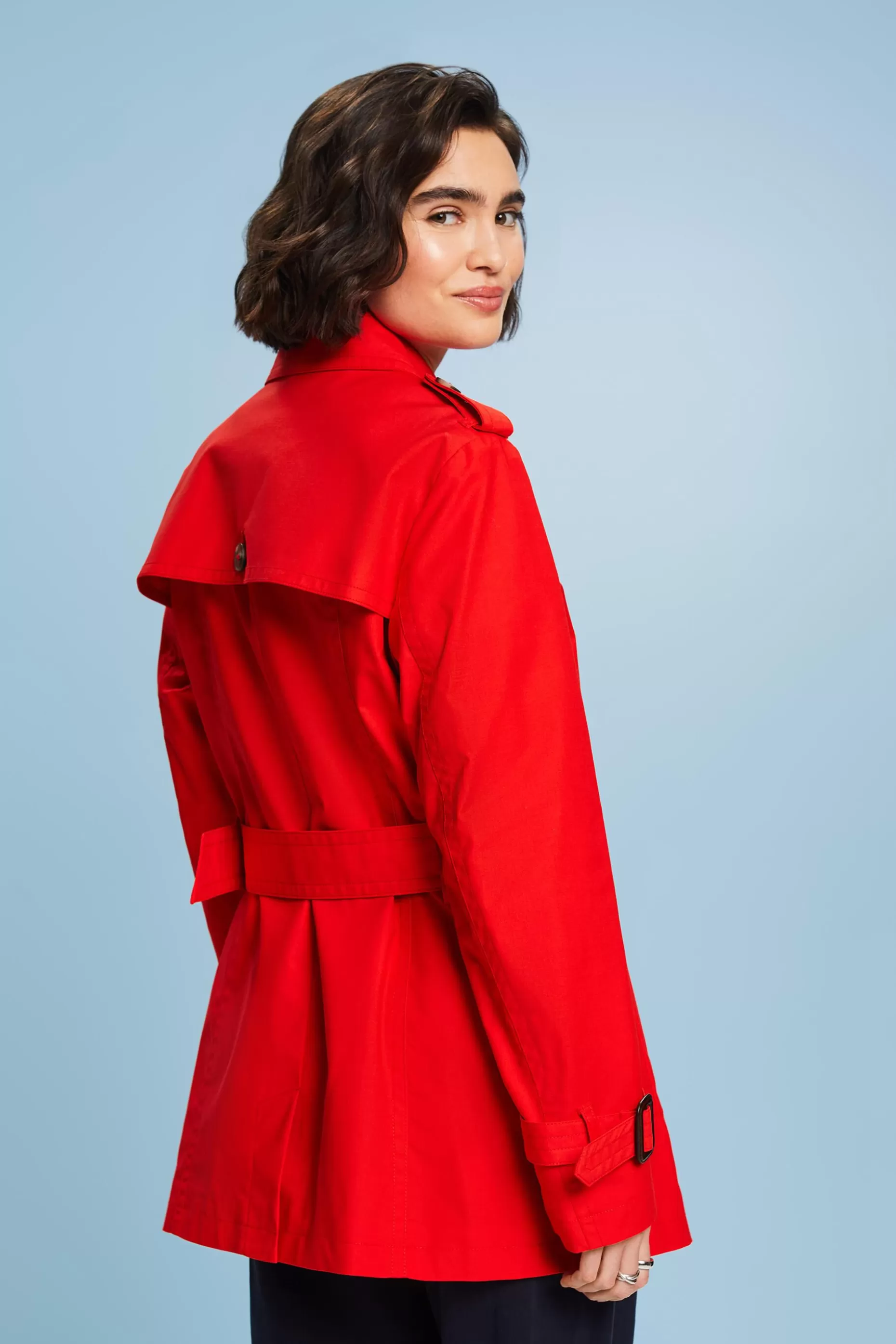 ESPRIT Short Double-Breasted Trench Coat at our Online Shop *Women Jackets + Coats