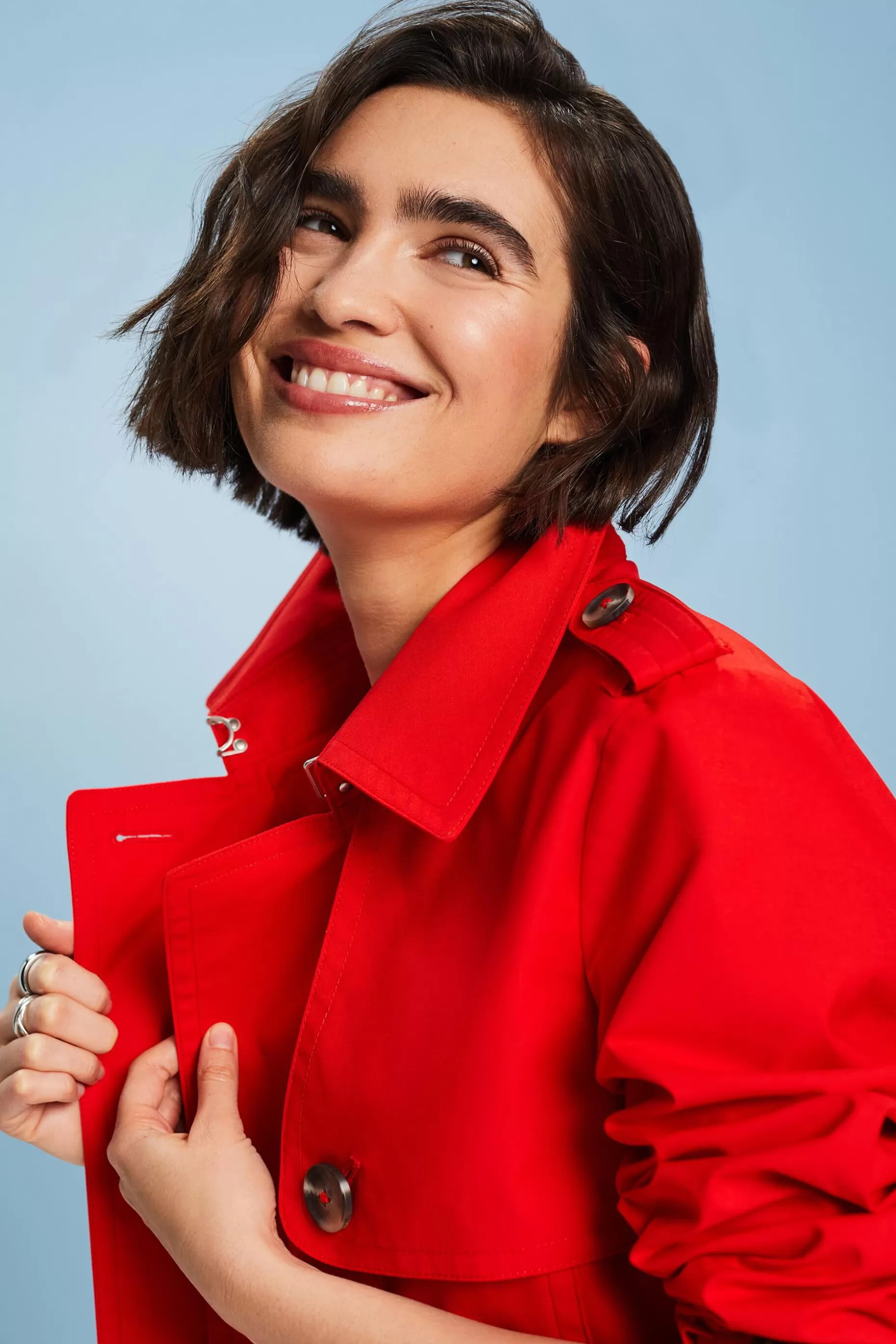 ESPRIT Short Double-Breasted Trench Coat at our Online Shop *Women Jackets + Coats