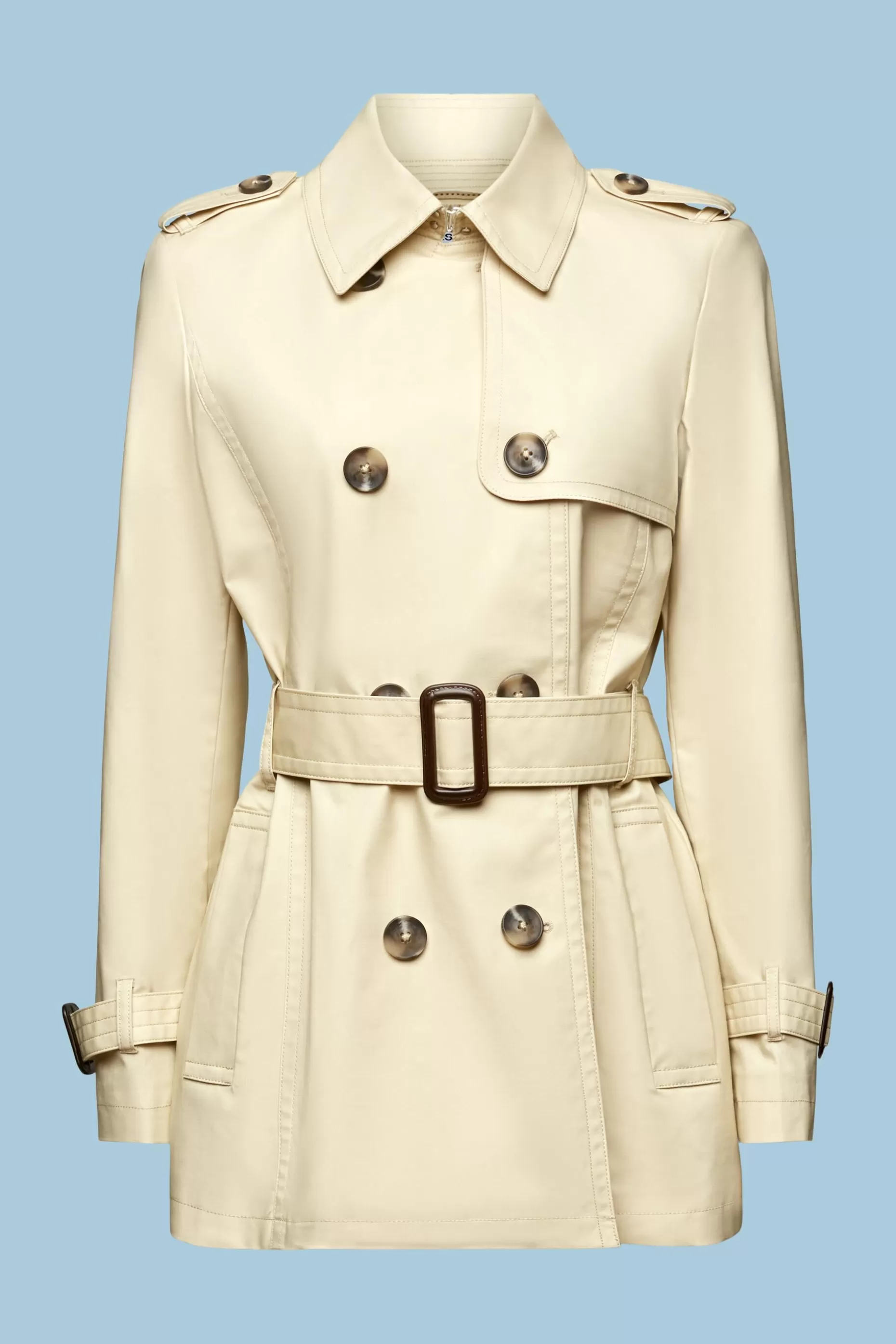 ESPRIT Short Double-Breasted Trench Coat at our Online Shop *Women Jackets + Coats