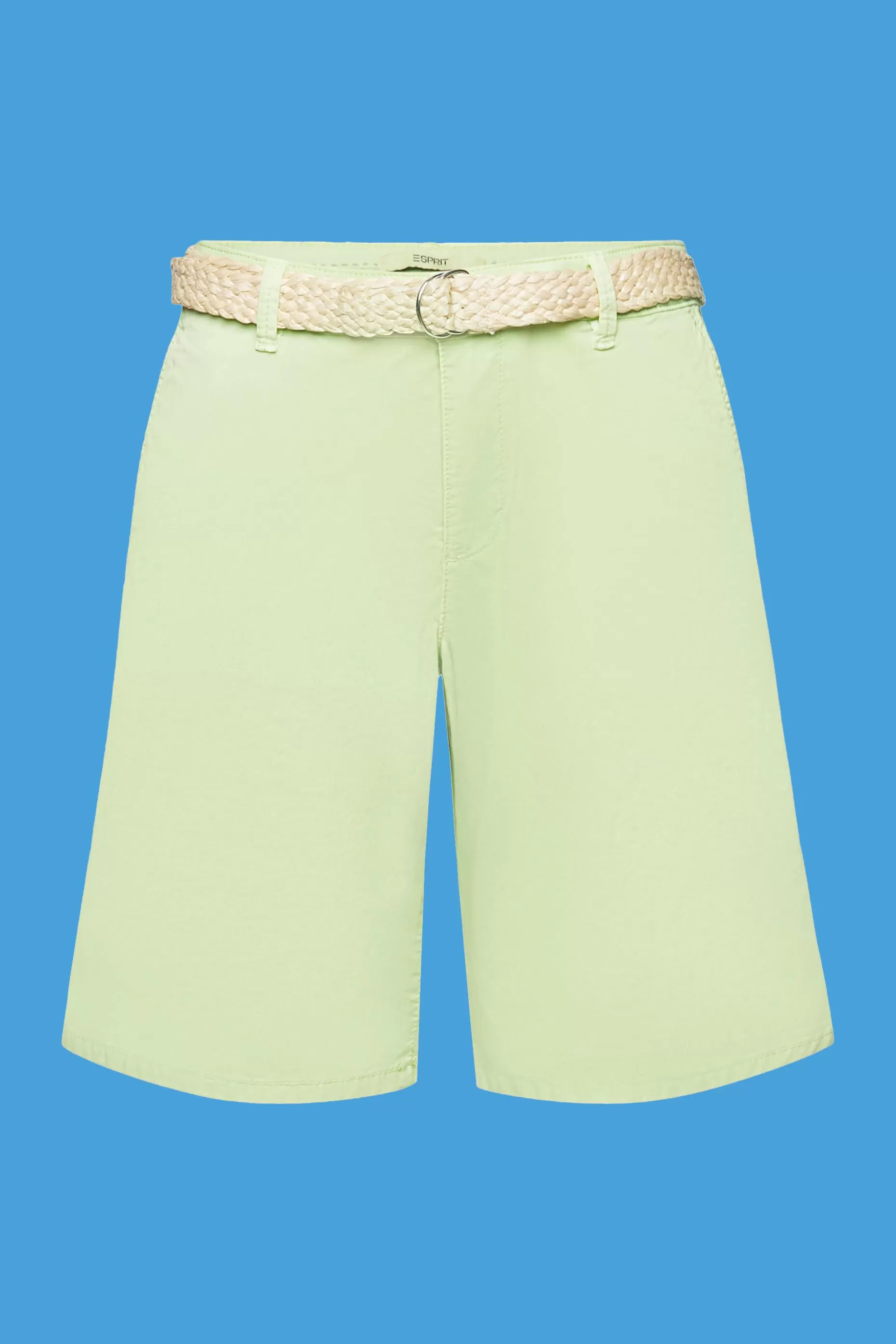 ESPRIT Shorts with braided raffia belt at our Online Shop * Sale Under $30