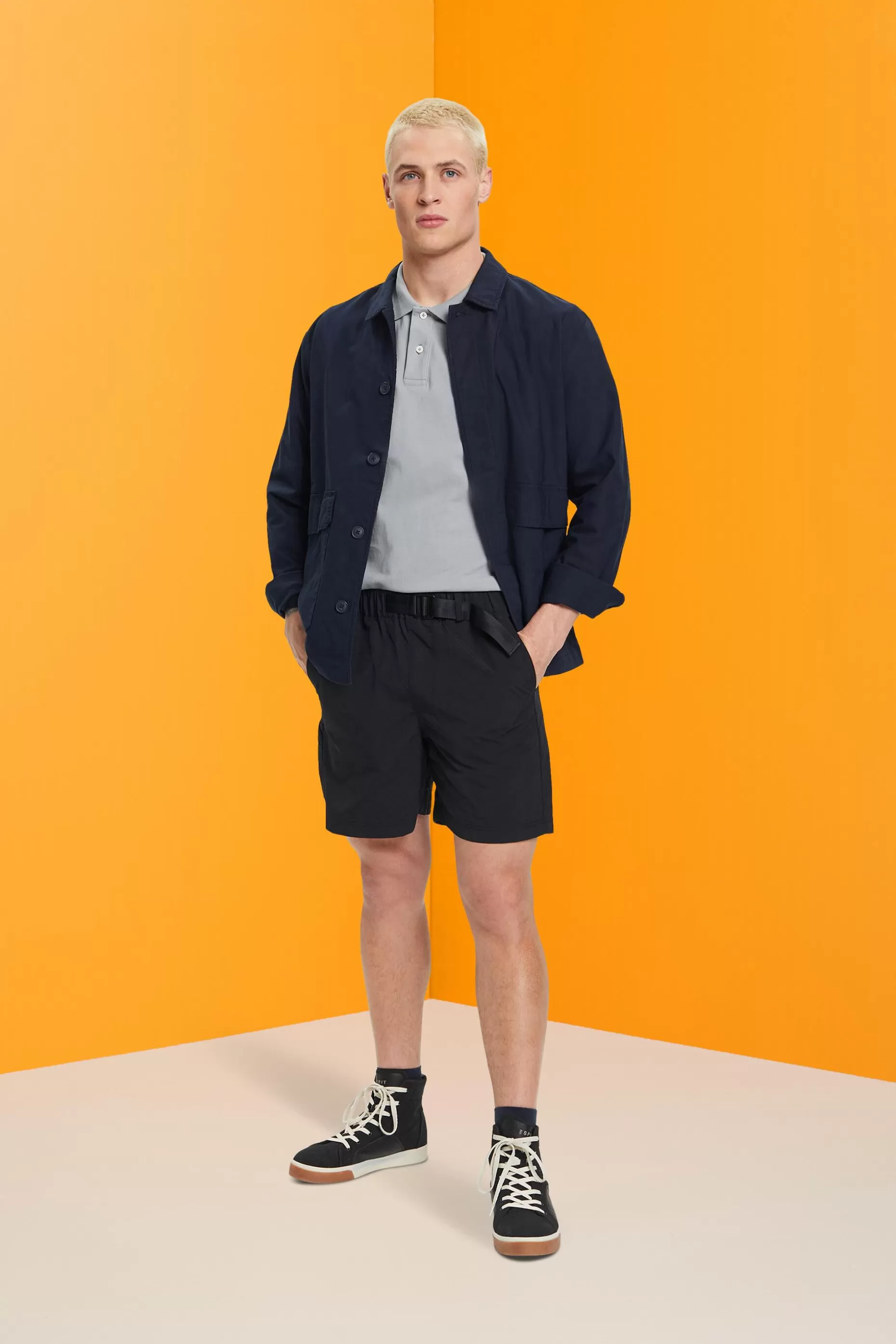 ESPRIT Shorts with integrated belt at our Online Shop *Men Shorts