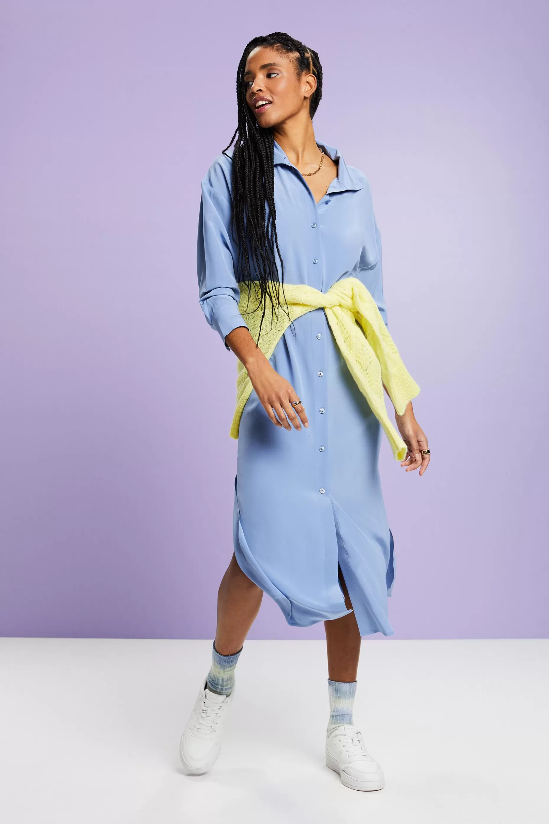 ESPRIT Silk Midi Shirt Dress at our Online Shop *Boys Boys