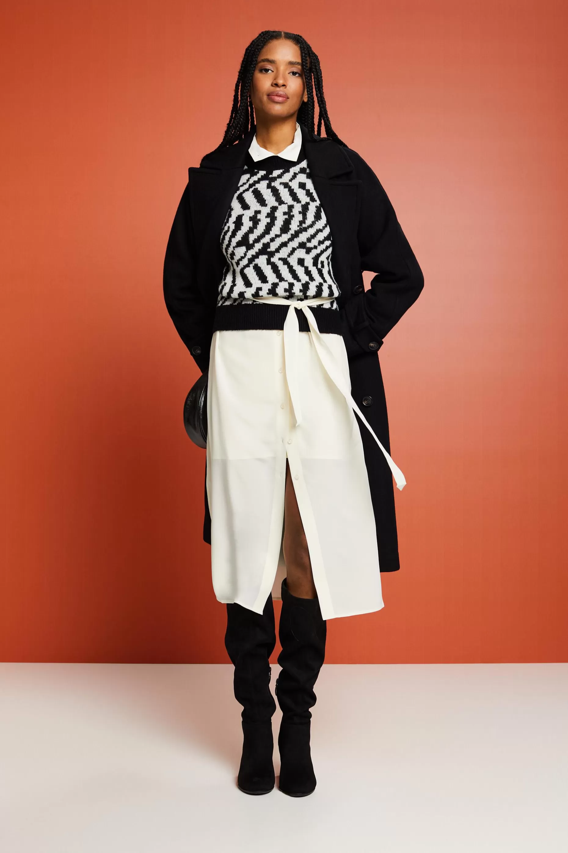 ESPRIT Silk Midi Shirt Dress at our Online Shop *Women Premium Picks