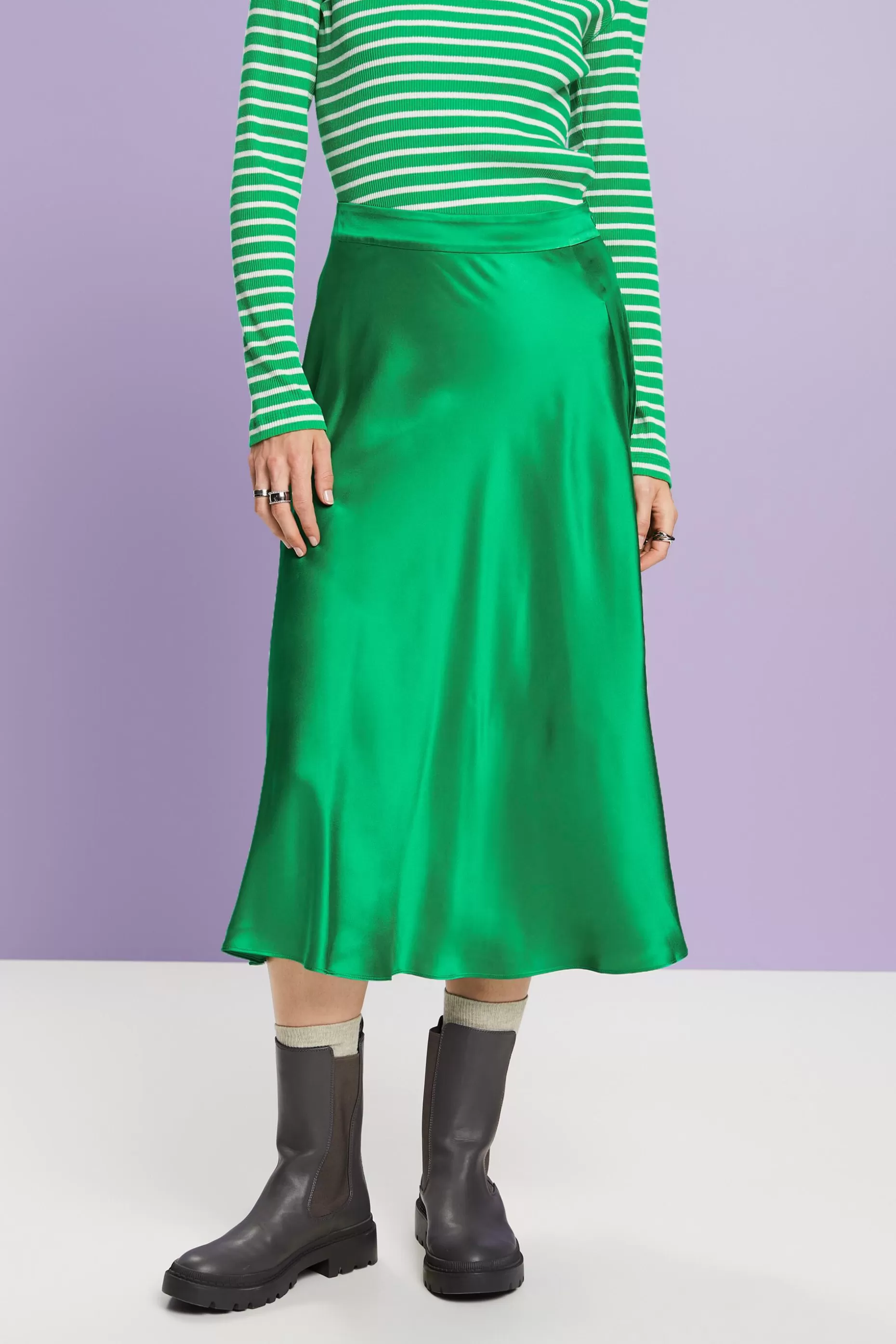 ESPRIT Silk Midi Skirt at our Online Shop *Women Skirts + Shorts