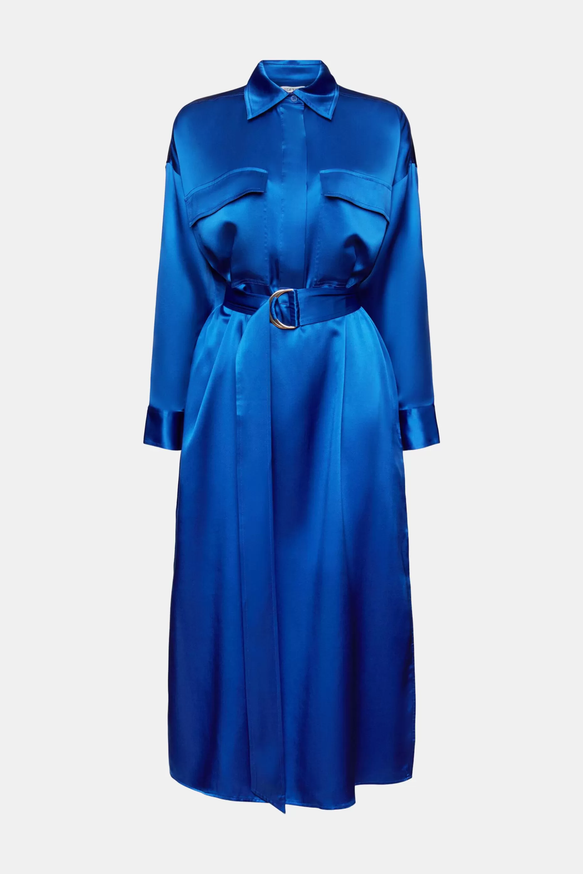 ESPRIT Silk Satin Belted Midi Dress at our Online Shop *Women Dresses + Jumpsuits
