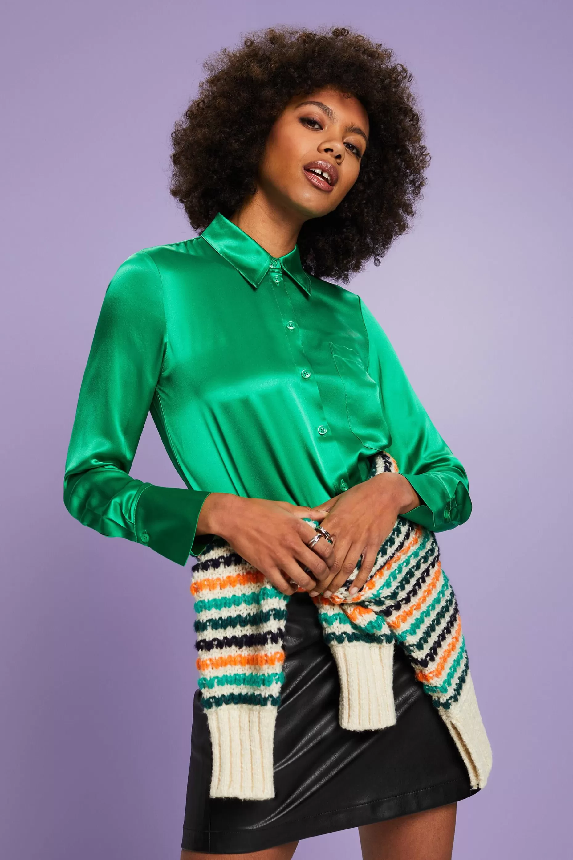 ESPRIT Silk Satin Shirt at our Online Shop *Women Shirts + Blouses