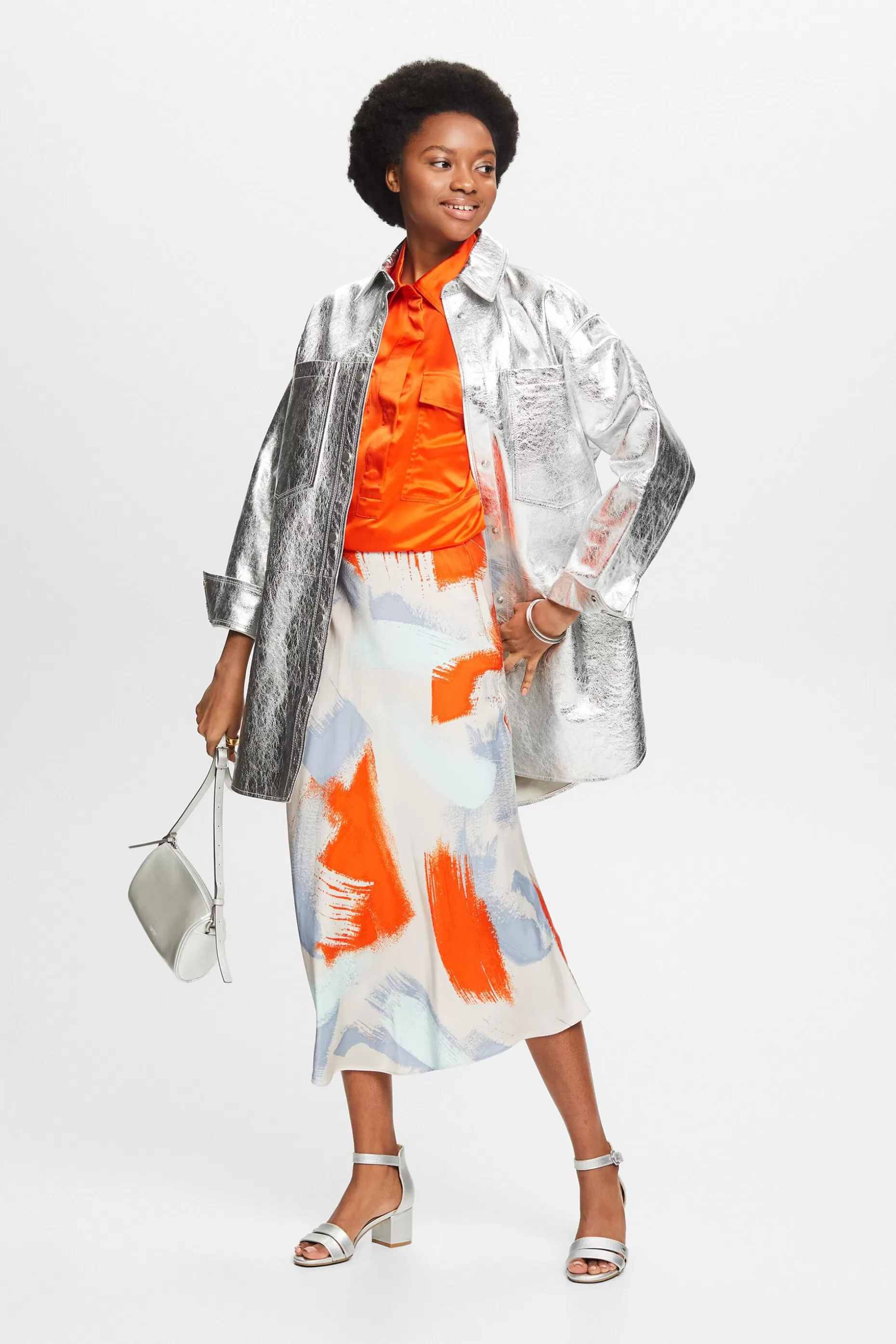 ESPRIT Silk Satin Shirt Blouse at our Online Shop *Women Shirts + Blouses