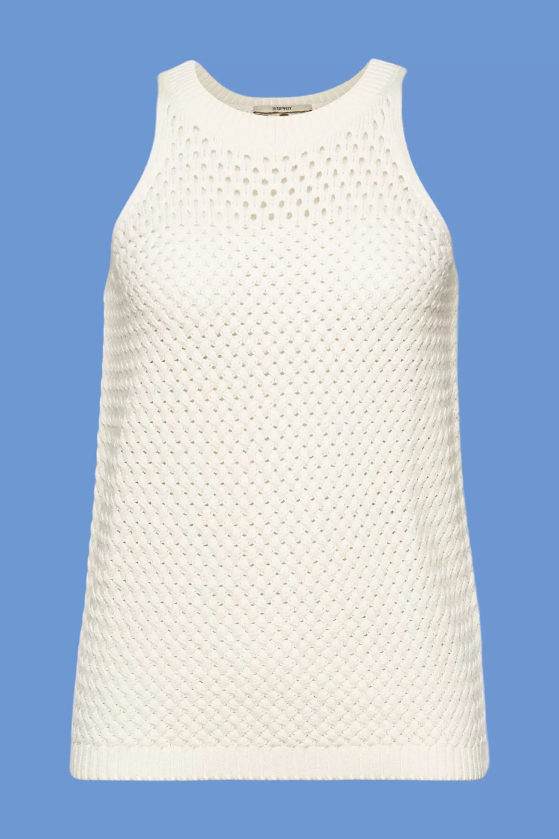 ESPRIT Sleeveless knit top, 100% cotton at our Online Shop *Women Tops