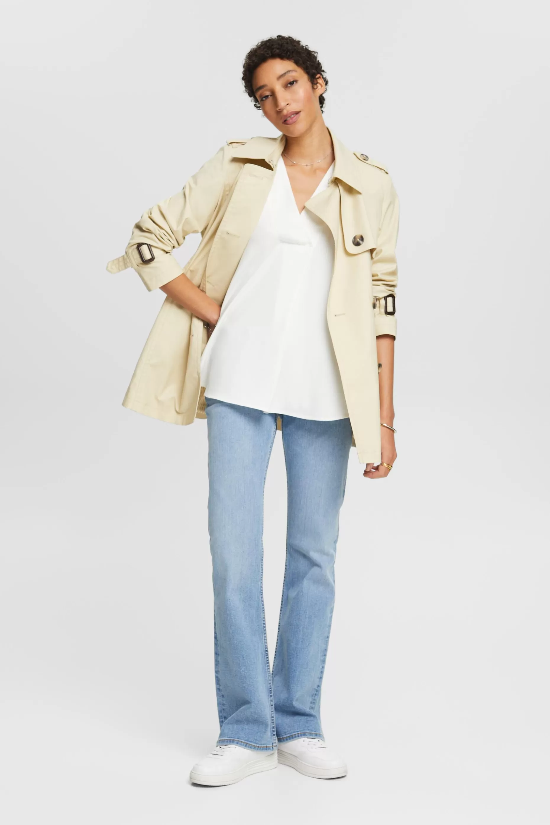 ESPRIT Sleeveless V-Neck Blouse at our Online Shop *Women Shirts + Blouses