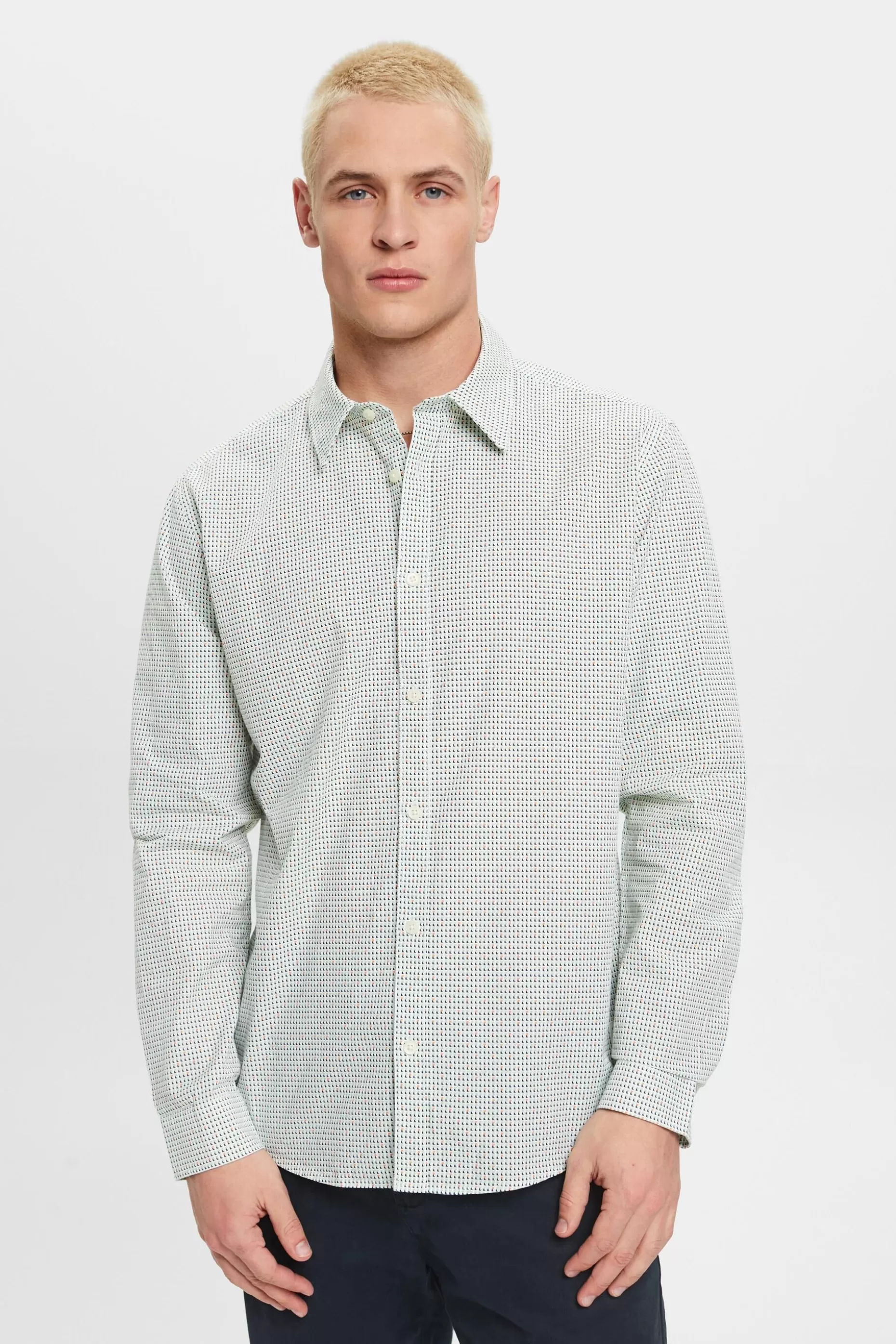 ESPRIT Slim fit shirt with all-over pattern at our Online Shop *Men Shirts