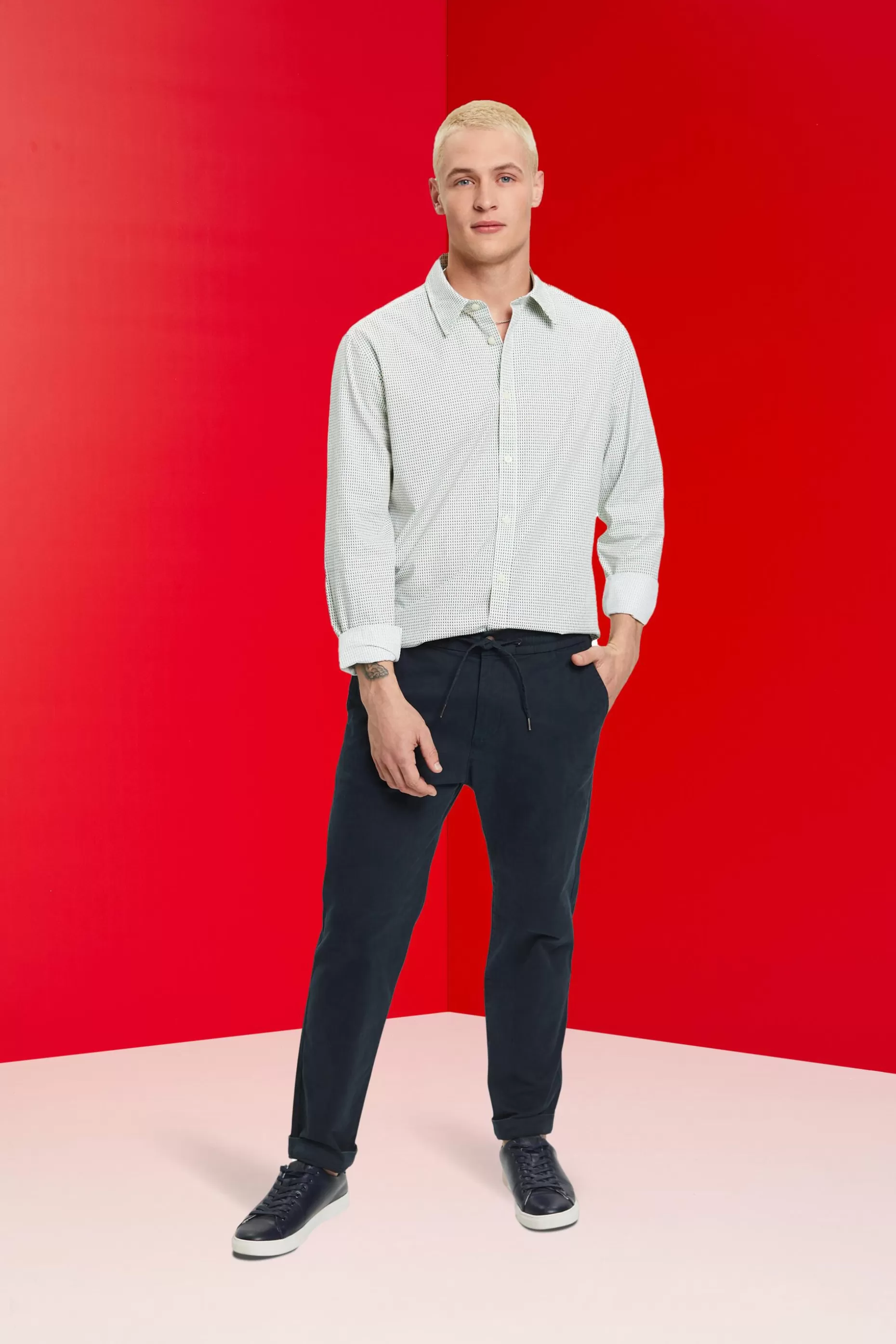 ESPRIT Slim fit shirt with all-over pattern at our Online Shop *Men Shirts