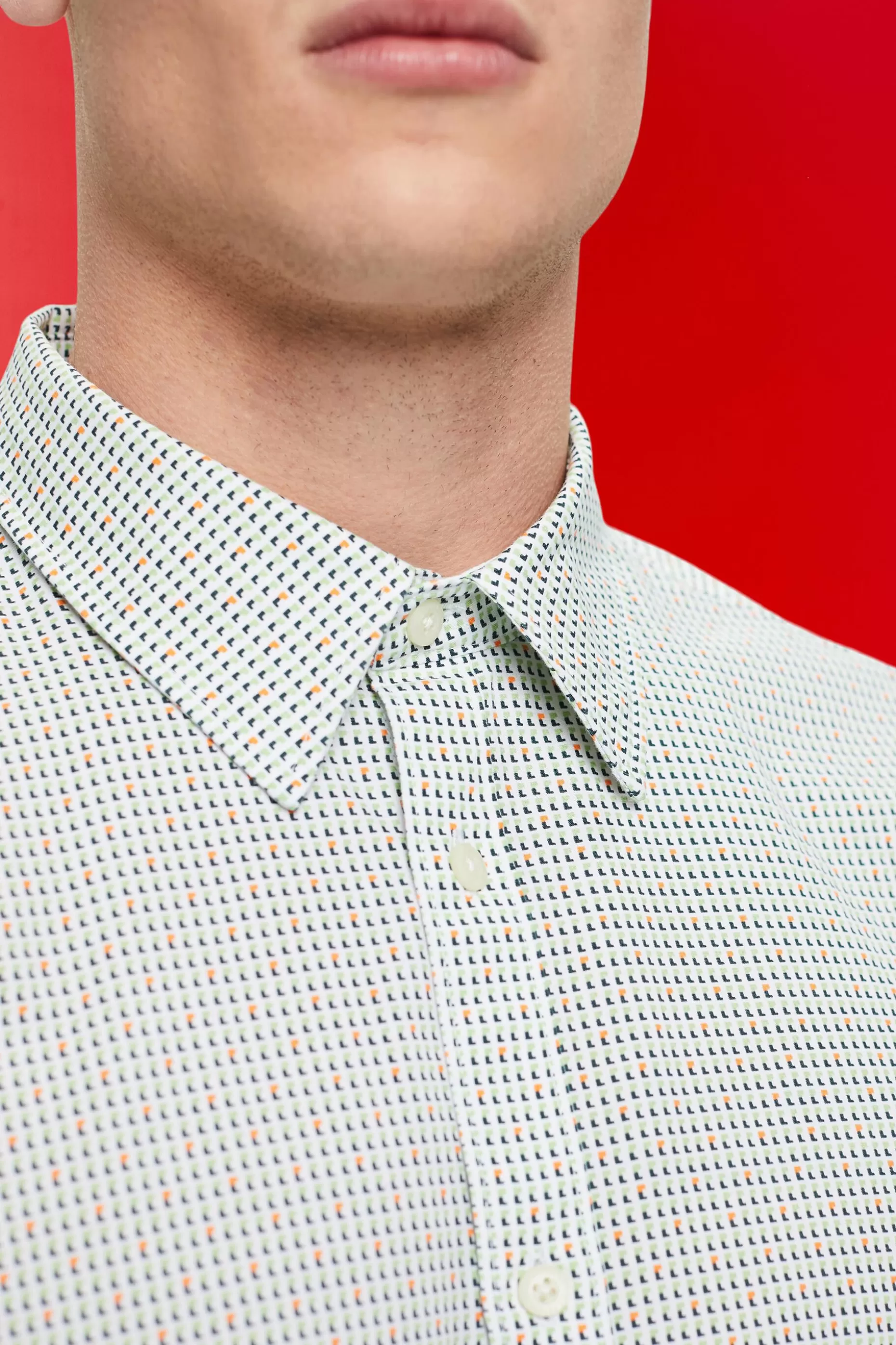 ESPRIT Slim fit shirt with all-over pattern at our Online Shop *Men Shirts