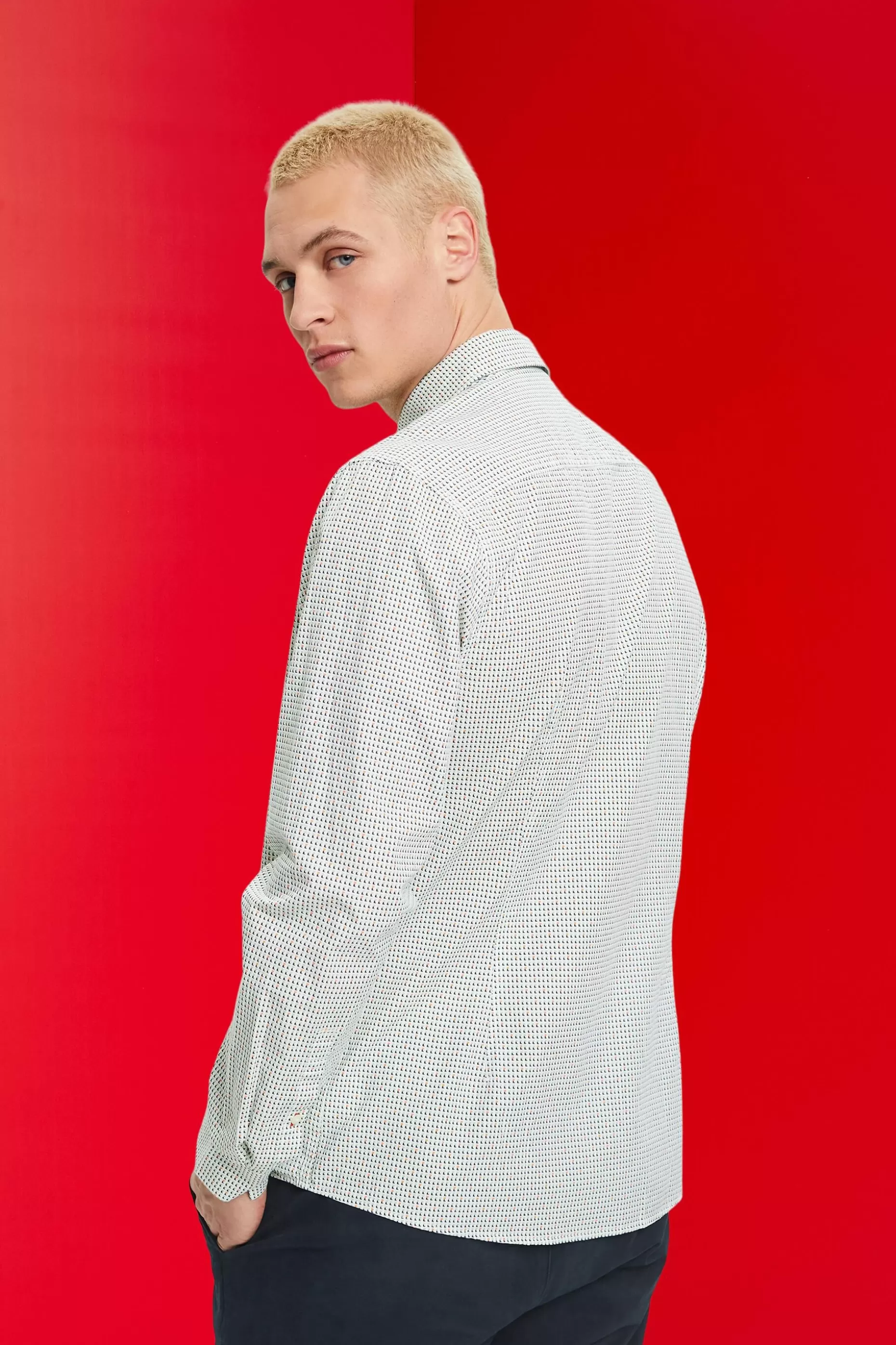 ESPRIT Slim fit shirt with all-over pattern at our Online Shop *Men Shirts