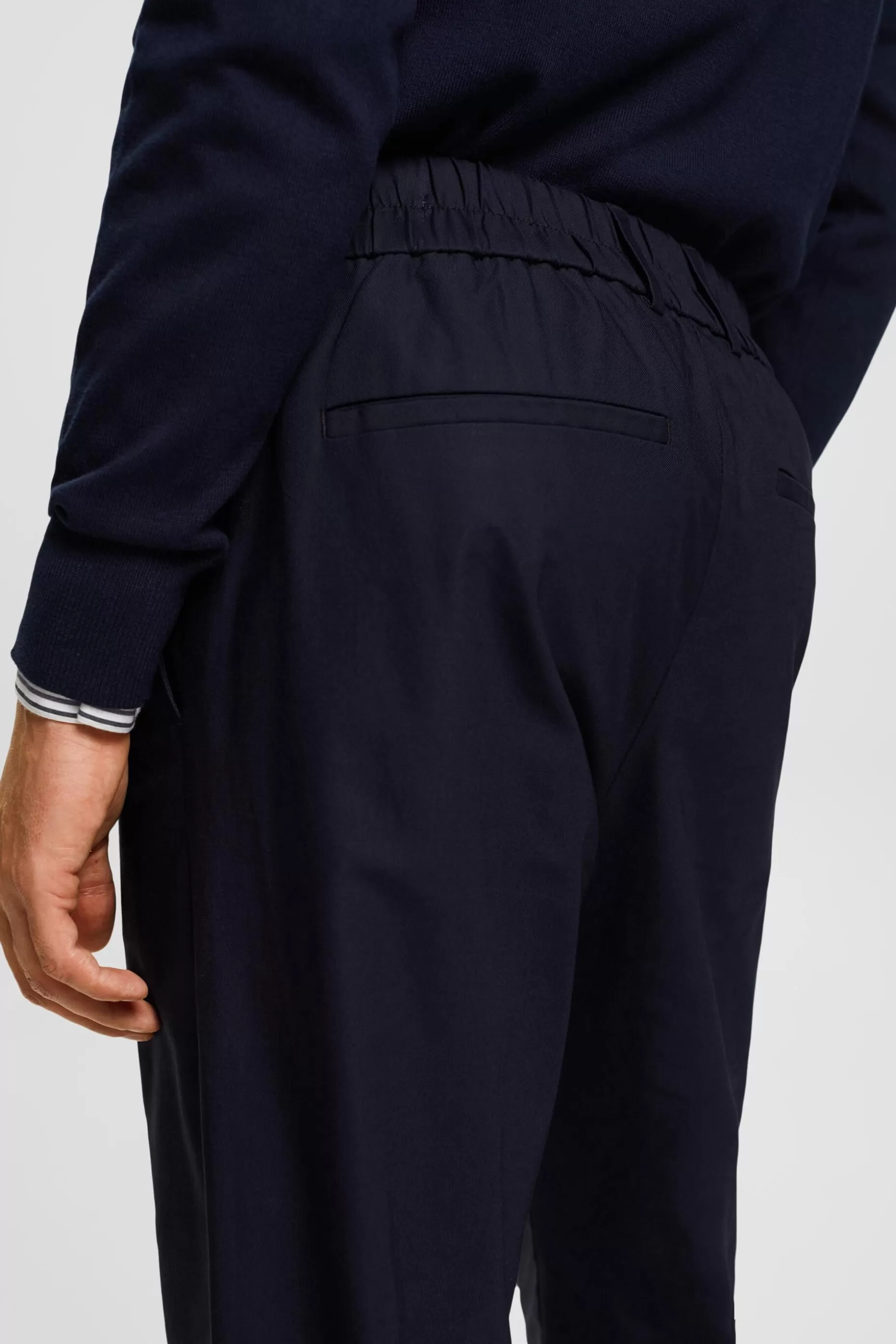 ESPRIT Slim fit trousers with elasticated waistband at our Online Shop * Sale Under $50