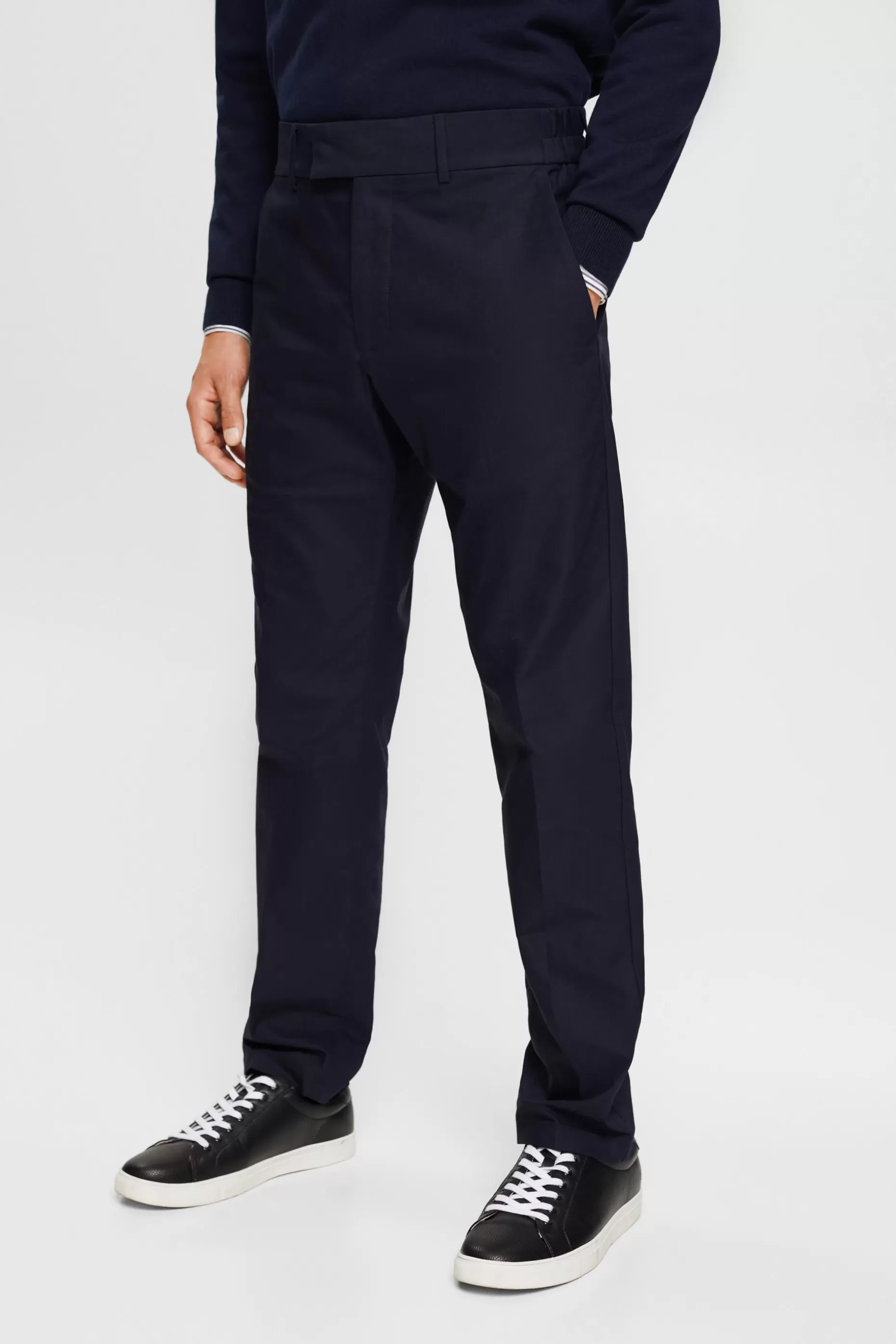 ESPRIT Slim fit trousers with elasticated waistband at our Online Shop *Men Pants + Joggers