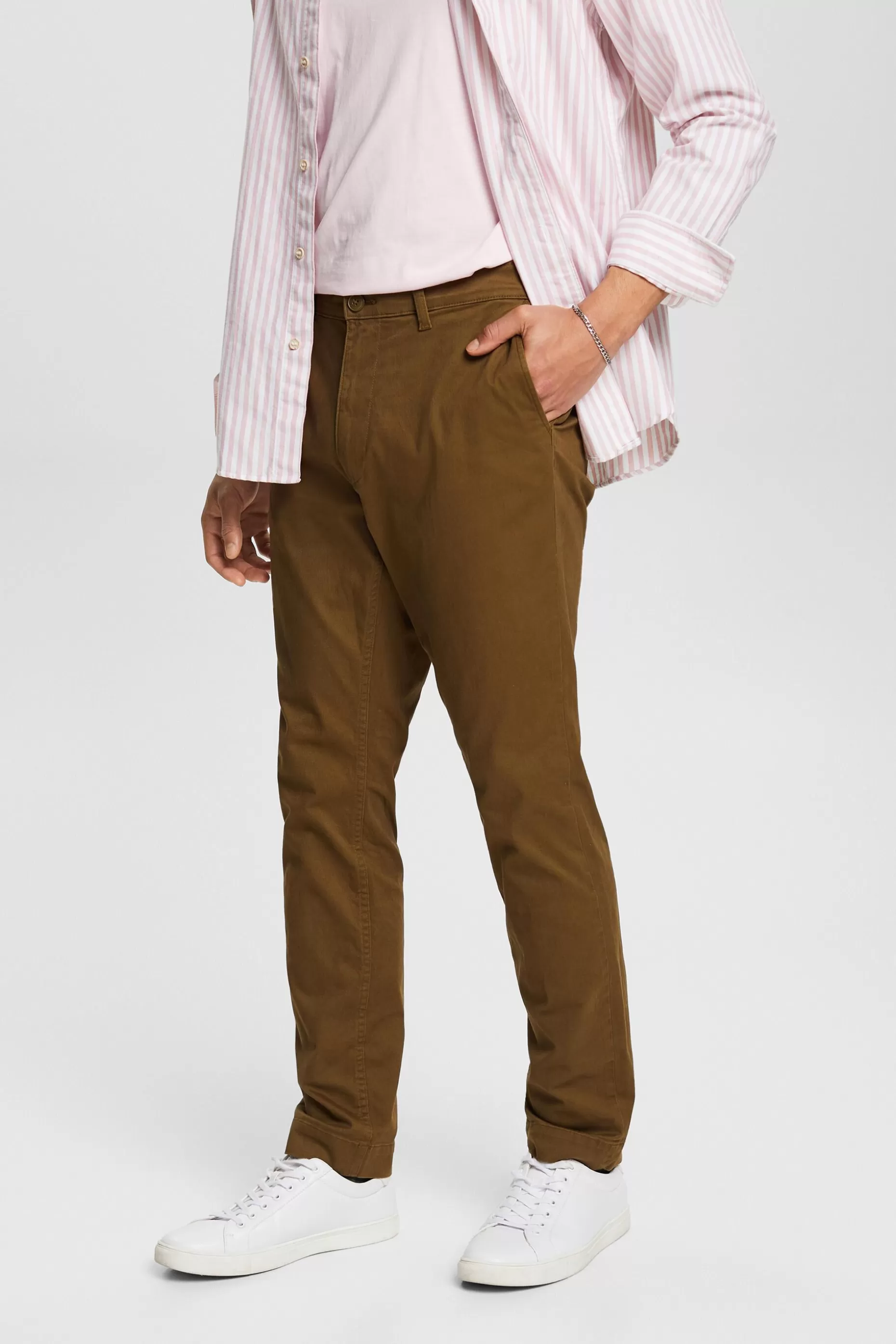 ESPRIT Slim-Leg Chino Pants at our Online Shop *Men The Spring Edit