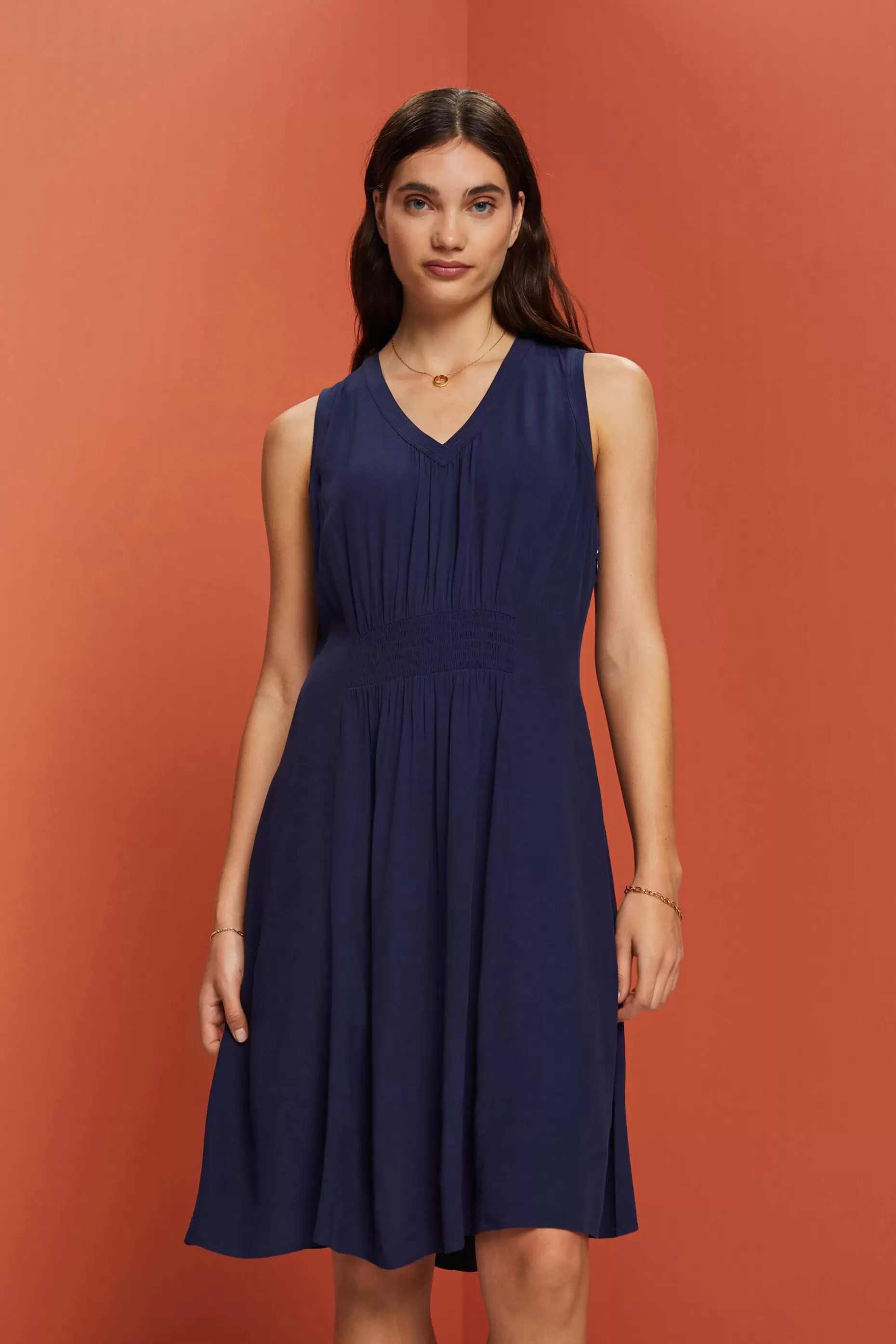 ESPRIT Smocked Waist A-Line Dress at our Online Shop *Women Dresses + Jumpsuits