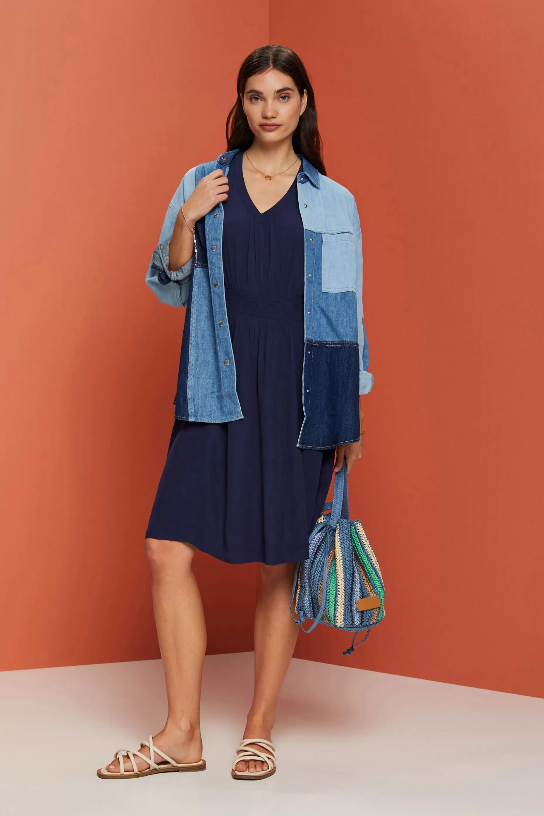 ESPRIT Smocked Waist A-Line Dress at our Online Shop *Women Dresses + Jumpsuits